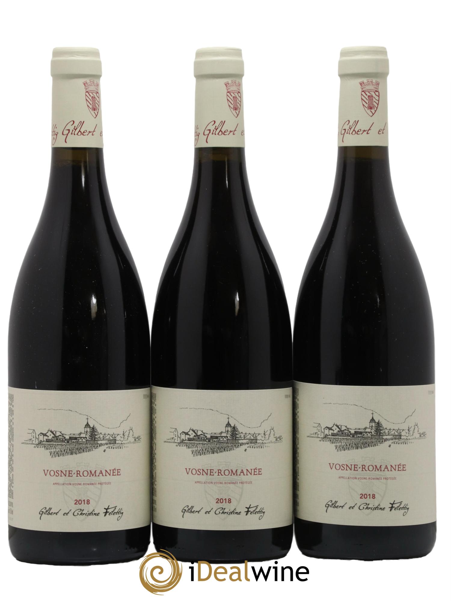 Vosne-Romanée Felettig (Domaine) 2018 - Lot de 3 bouteilles - 0