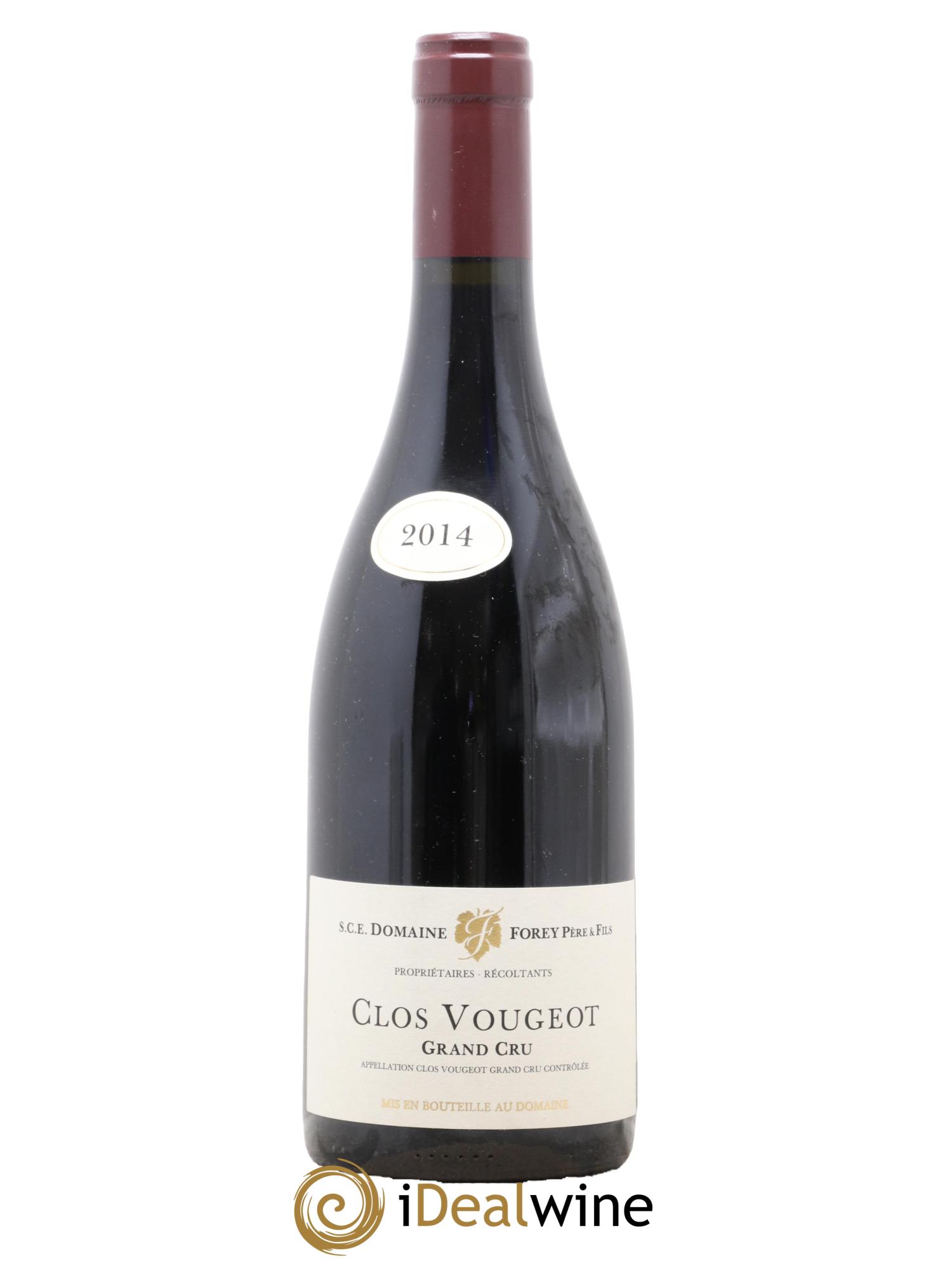 Clos de Vougeot Grand Cru Forey Père et Fils (Domaine) 2014 - Lot de 1 bouteille - 0