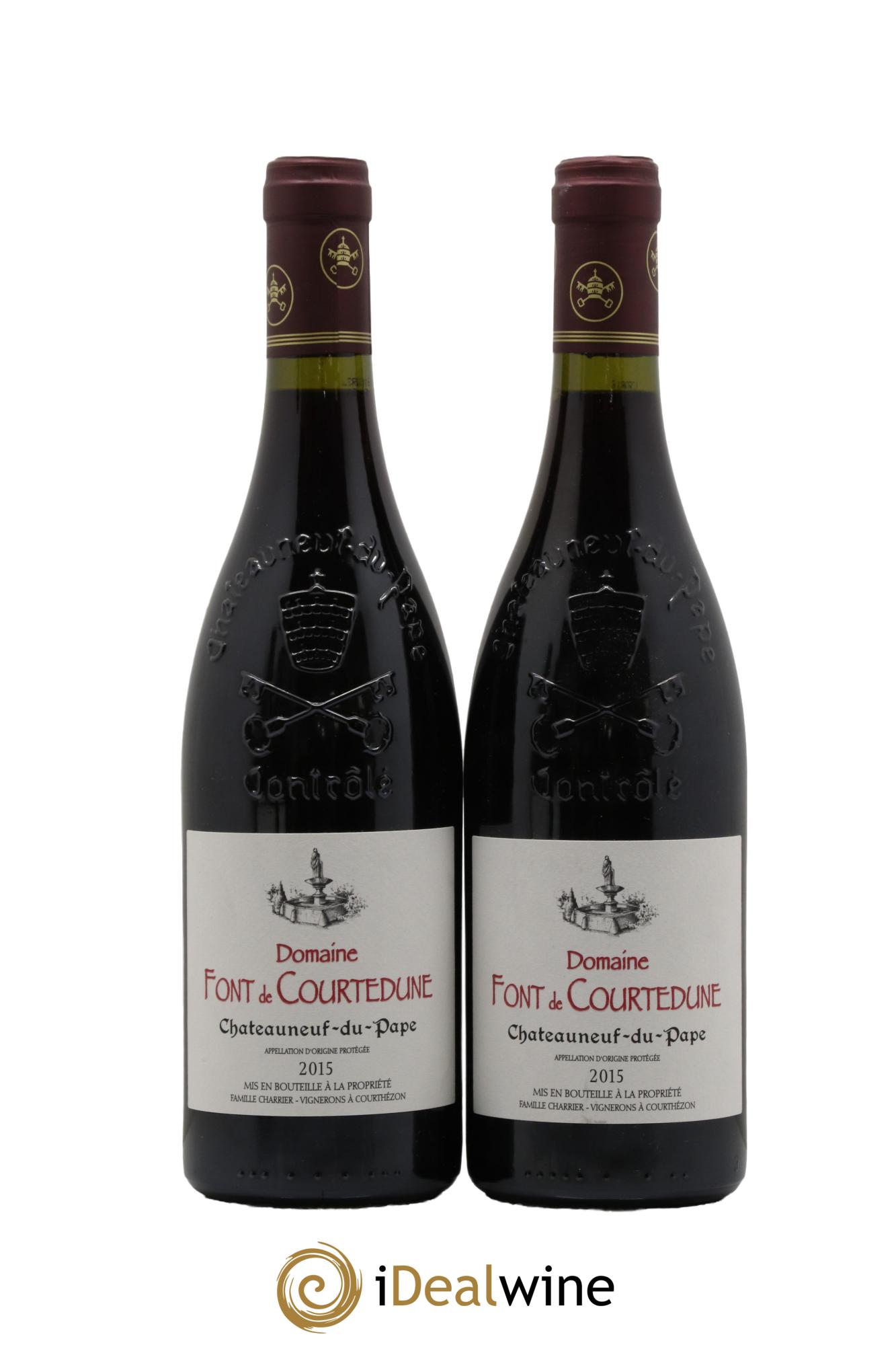 Châteauneuf-du-Pape Domaine Font de Courtedune 2015 - Lot de 2 bouteilles - 0