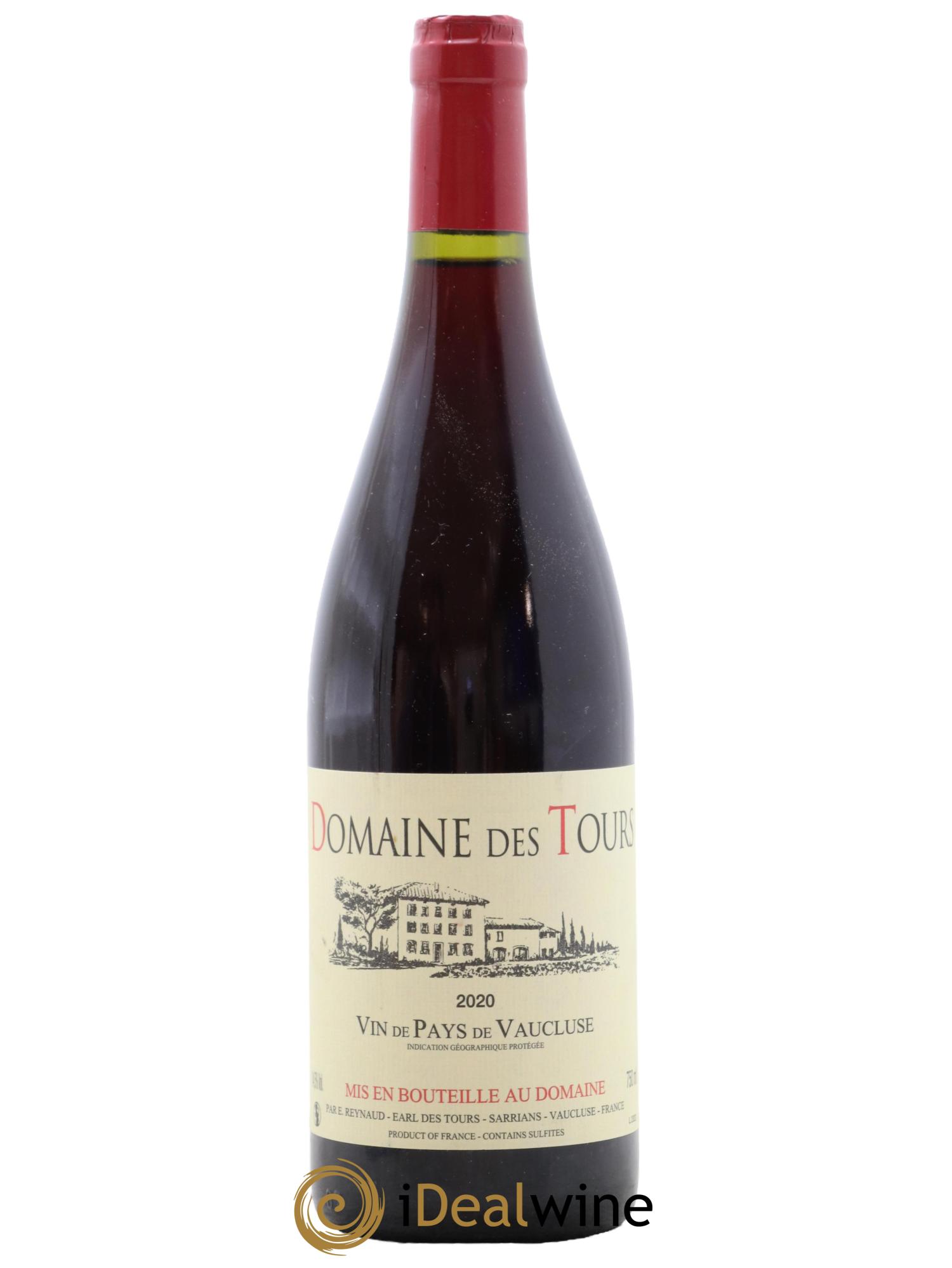 IGP Vaucluse (Vin de Pays de Vaucluse) Domaine des Tours Emmanuel Reynaud 2020 - Lot de 1 bouteille - 0