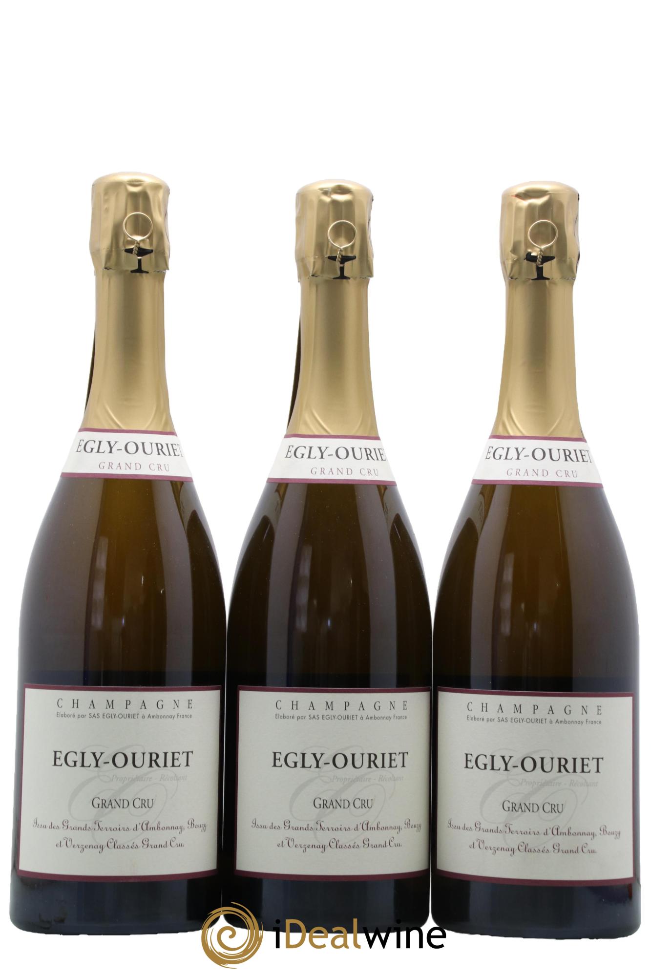 Brut Grand Cru Egly-Ouriet - Lot of 3 bottles - 0