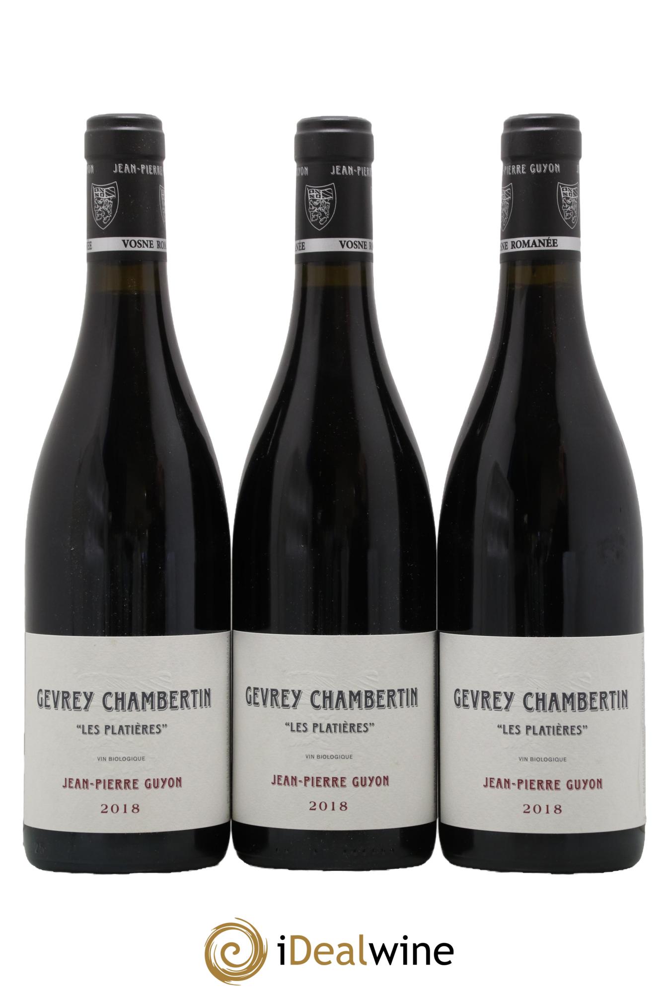 Gevrey-Chambertin Les Platières Guyon (Domaine) 2018 - Lot of 3 bottles - 0