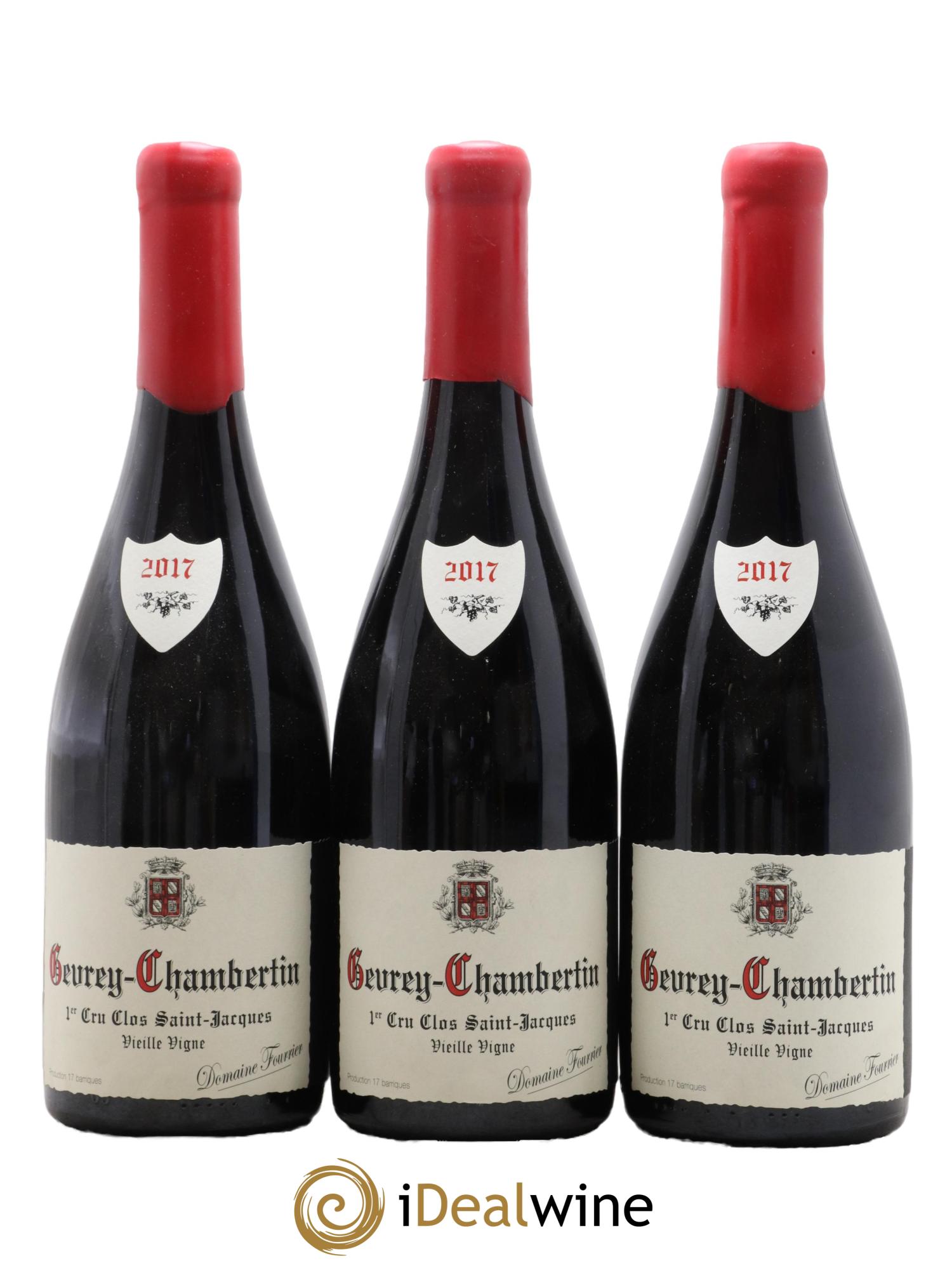 Gevrey-Chambertin 1er Cru Clos Saint-Jacques Vieille Vigne Fourrier (Domaine)  2017 - Lot de 3 bouteilles - 0