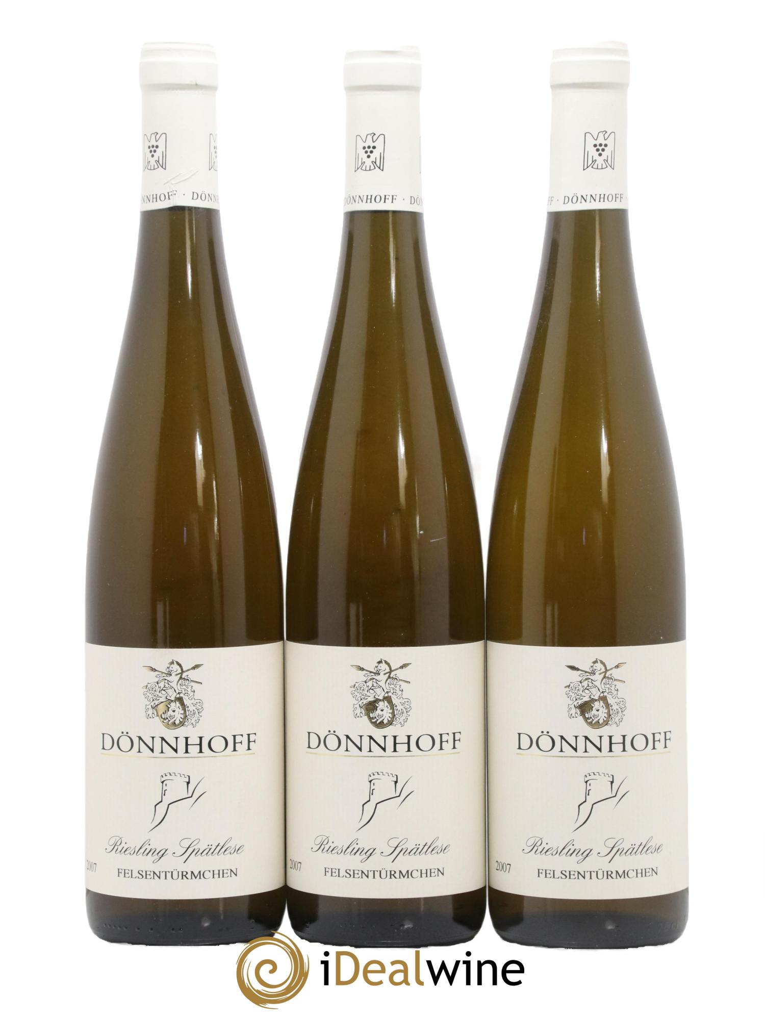 Allemagne Nahe Riesling Dönnhoff Felsentürmchen Spätlese 2007 - Lot de 3 bouteilles - 0