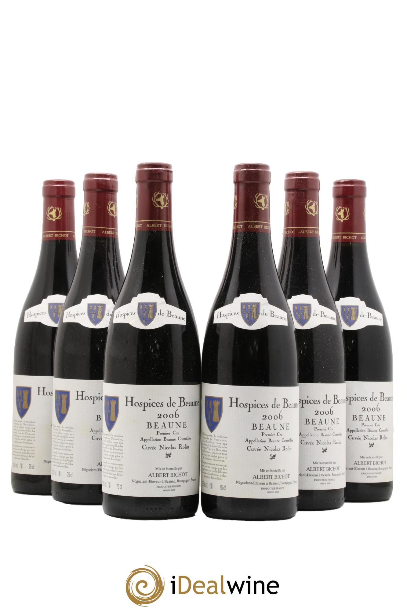 Beaune 1er Cru Hospices De Beaune Cuvée Nicolas Rolin Bichot 2006 - Lotto di 6 bottiglie - 0