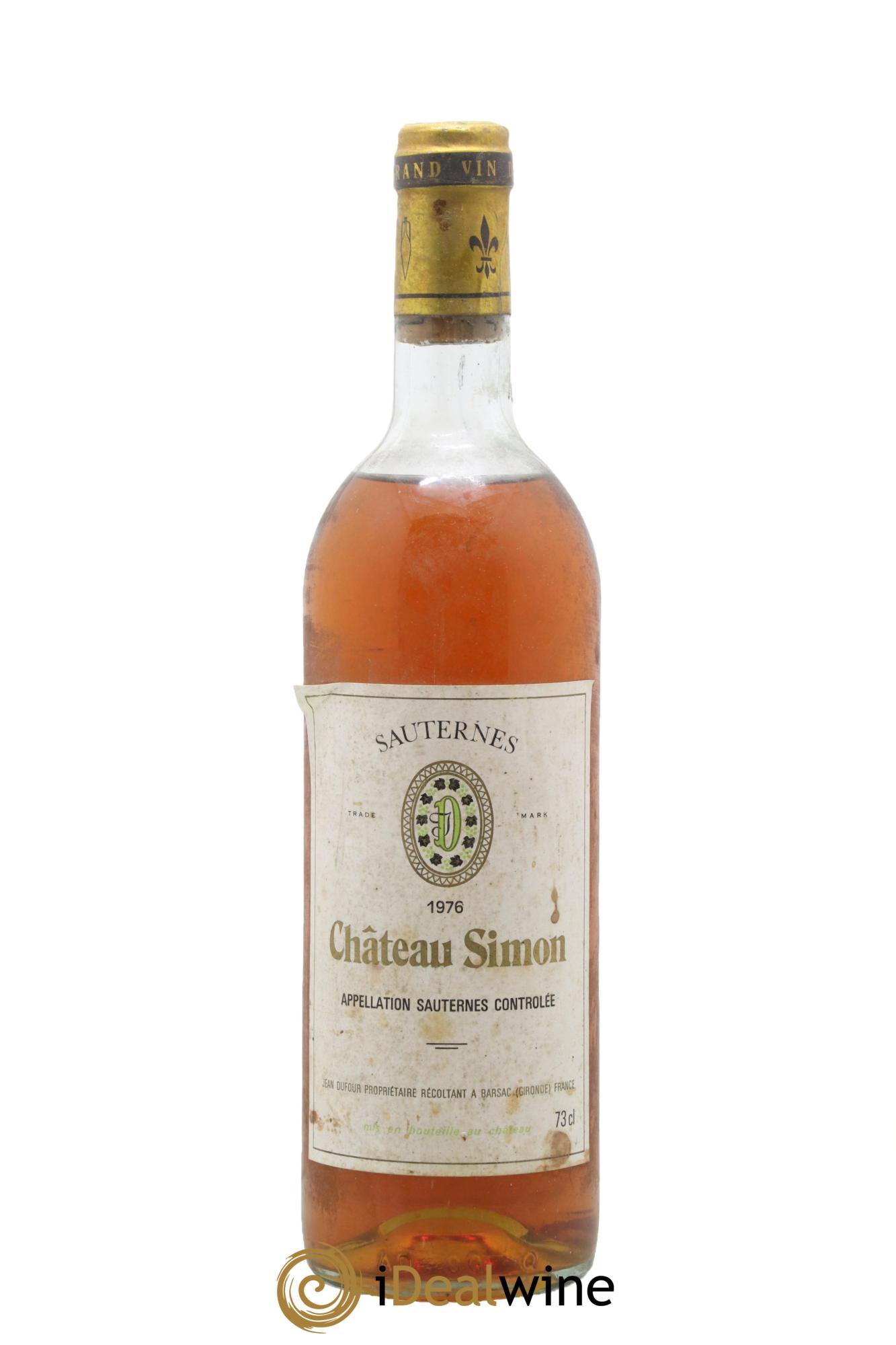 Château Simon 1976 - Lot de 1 bouteille - 0