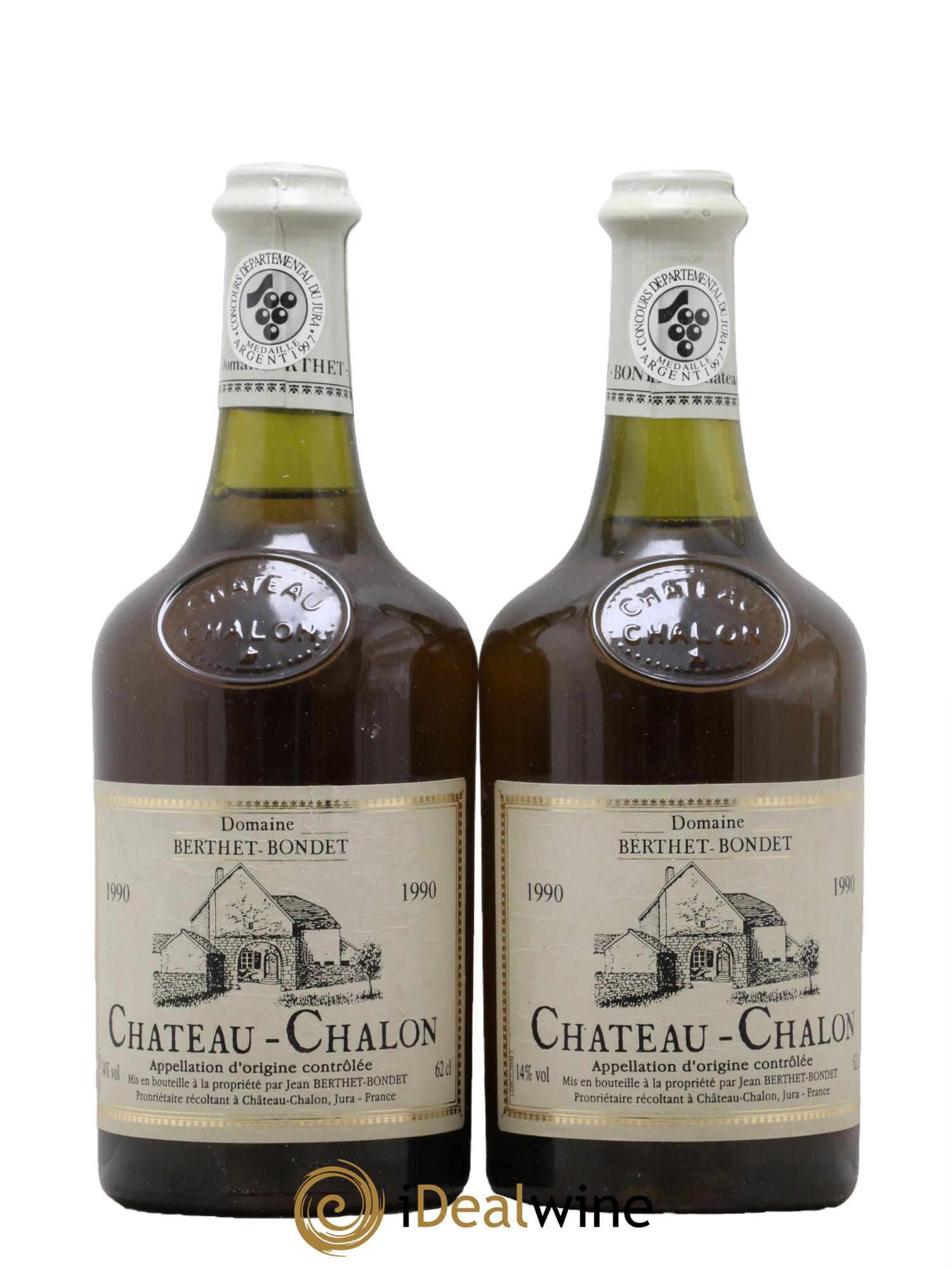 Château-Chalon Berthet-Bondet 1990 - Posten von 2 Clavelin - 0