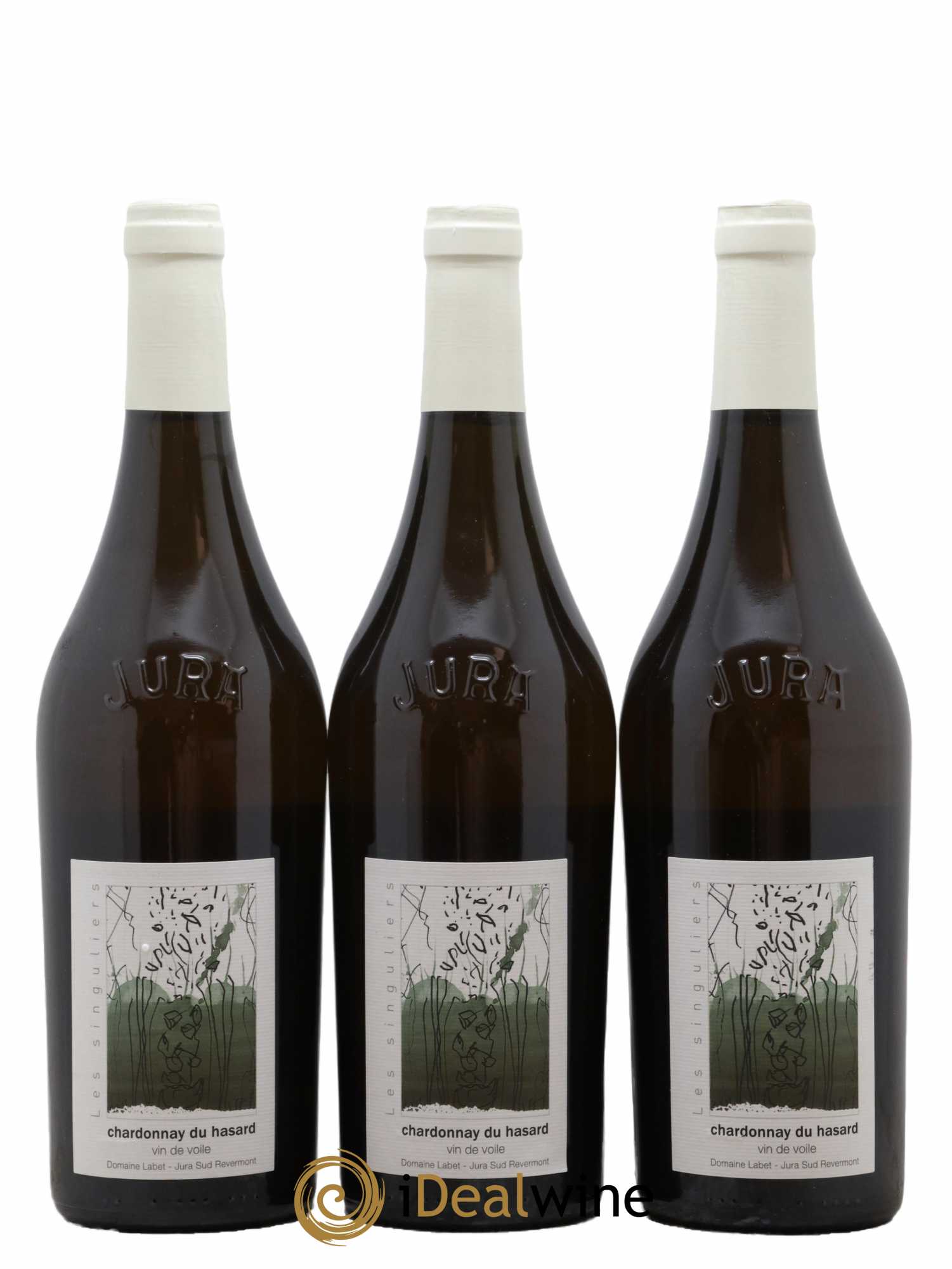 Côtes du Jura Vin de voile Chardonnay du Hasard Romain - Julien  - Charline Labet  2015 - Lot de 3 bouteilles - 0