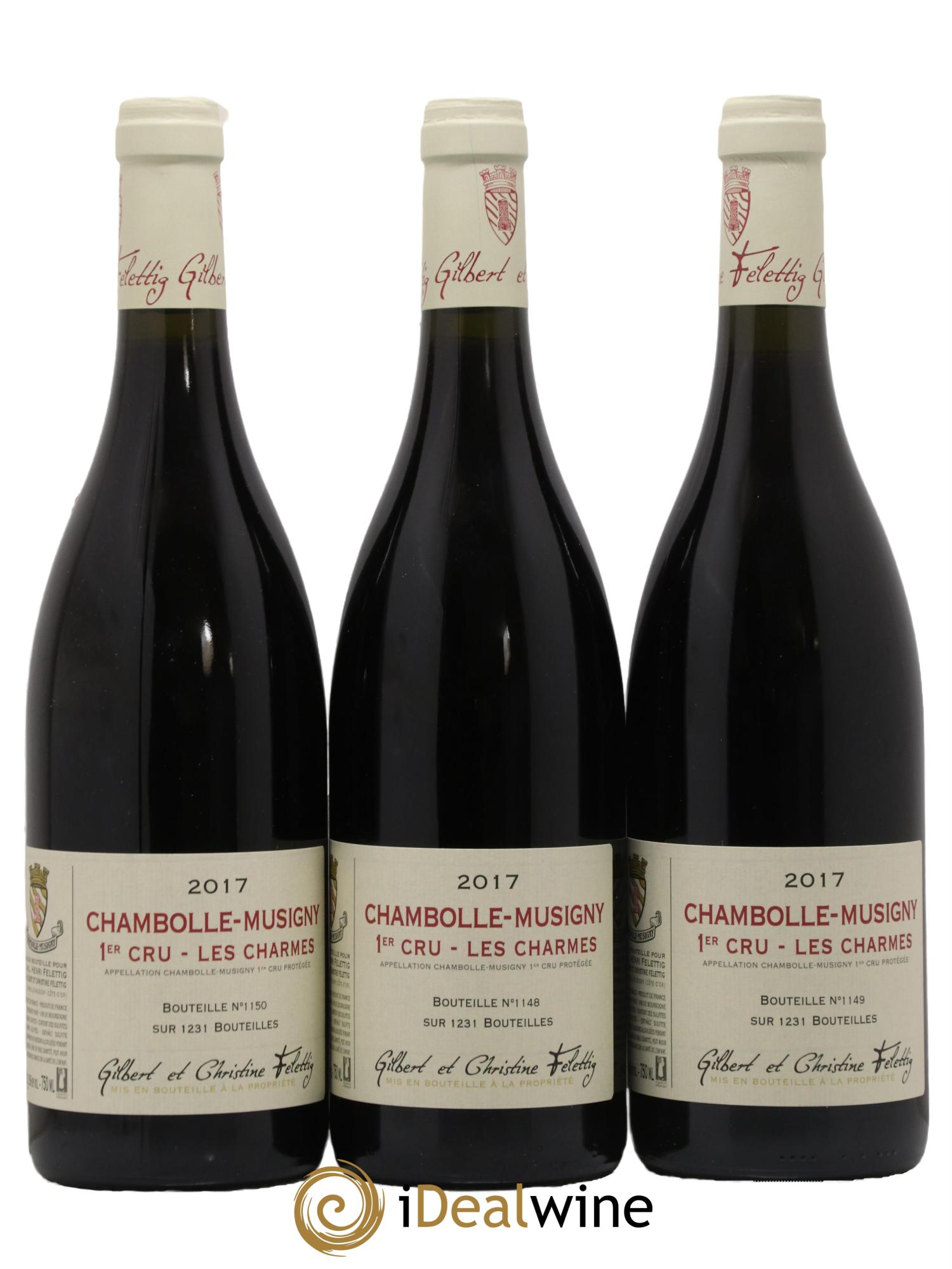 Chambolle-Musigny 1er Cru Les Charmes Felettig (Domaine) 2017 - Lot de 3 bouteilles - 0