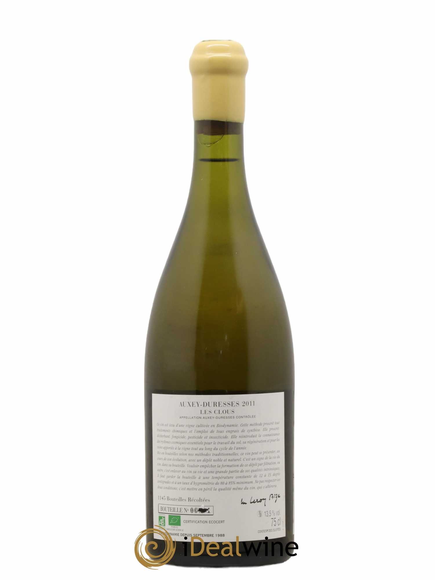 Auxey-Duresses Les Clous d'Auvenay (Domaine) 2011 - Lot de 1 bouteille - 1