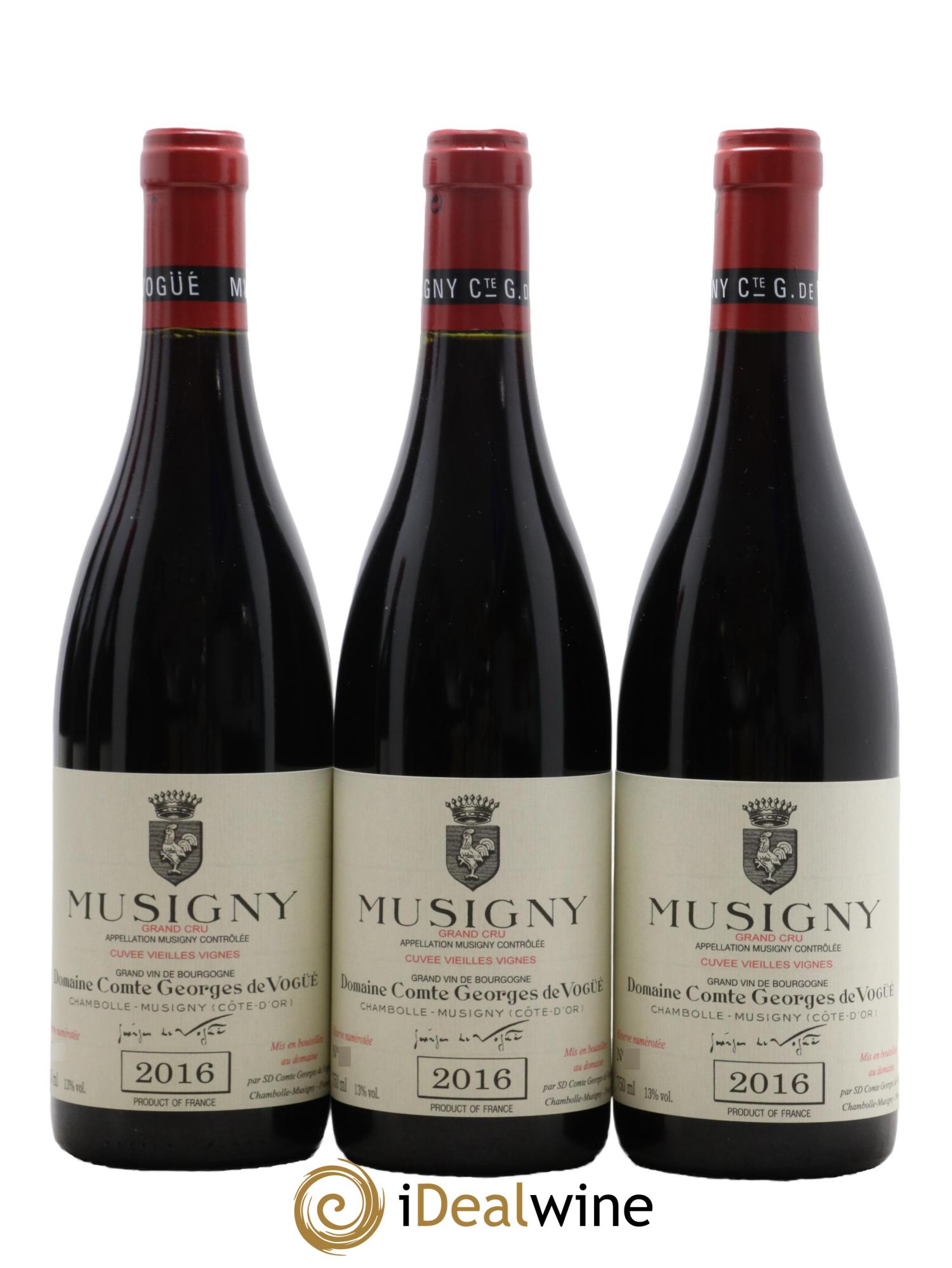 Musigny Grand Cru Cuvée Vieilles Vignes Comte Georges de Vogüé  2016 - Lot of 6 bottles - 1