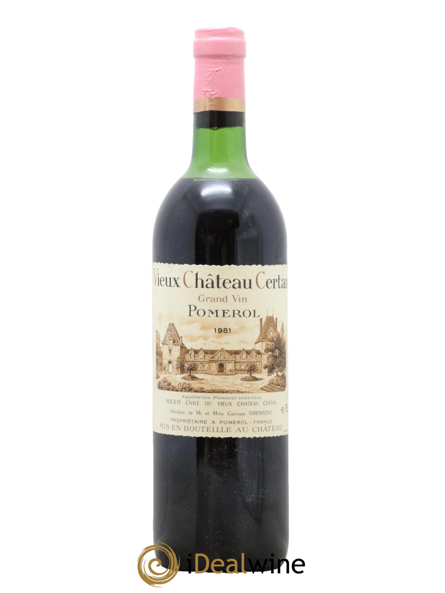 Vieux Château Certan 1981 - Posten von 1 Flasche - 0