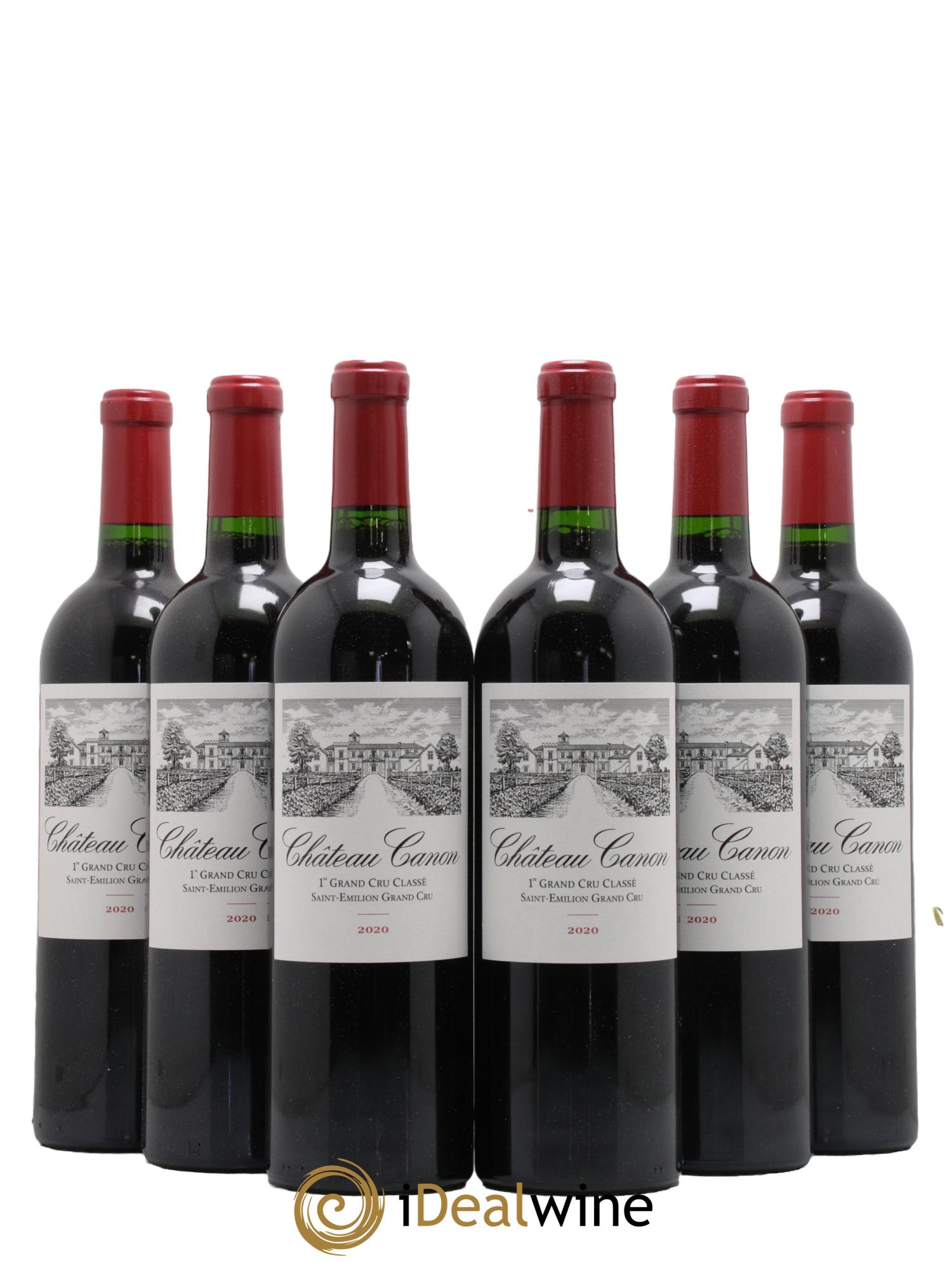 Château Canon 1er Grand Cru Classé B 2020 - Lotto di 6 bottiglie - 0