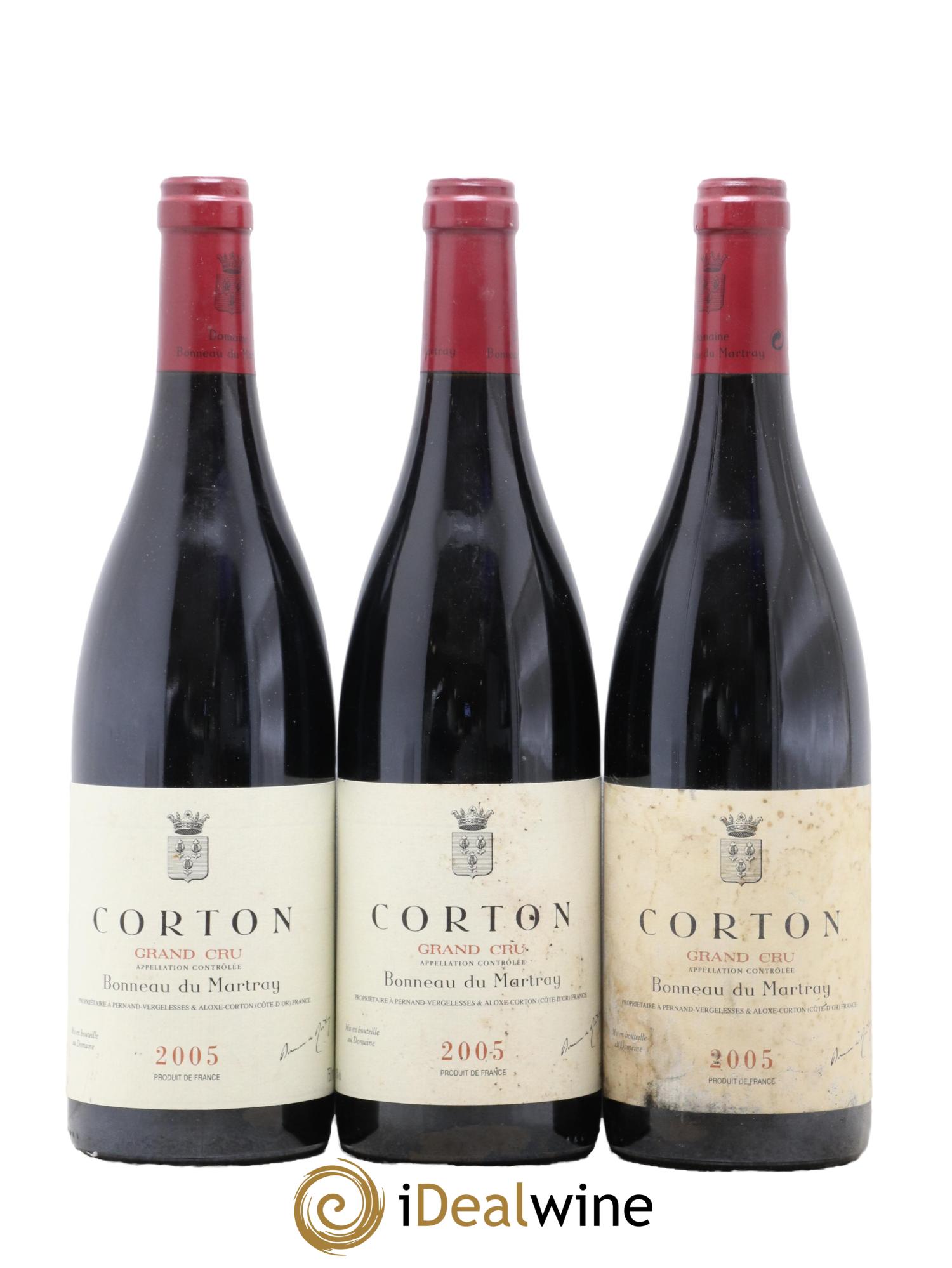 Corton Grand Cru Bonneau du Martray (Domaine) 2005 - Lot de 3 bouteilles - 0