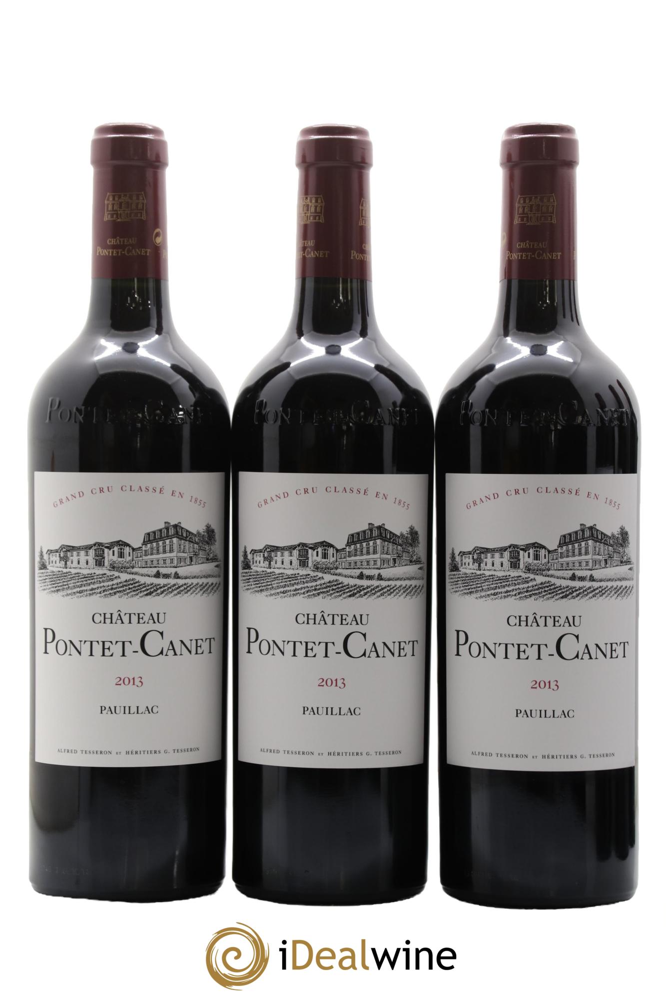 Château Pontet Canet 5ème Grand Cru Classé 2013 - Lot de 6 bouteilles - 1