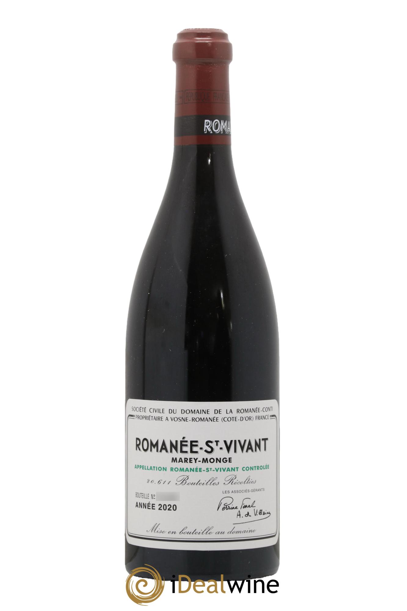 Romanée-Saint-Vivant Grand Cru Domaine de la Romanée-Conti 2020 - Lotto di 1 bottiglia - 0