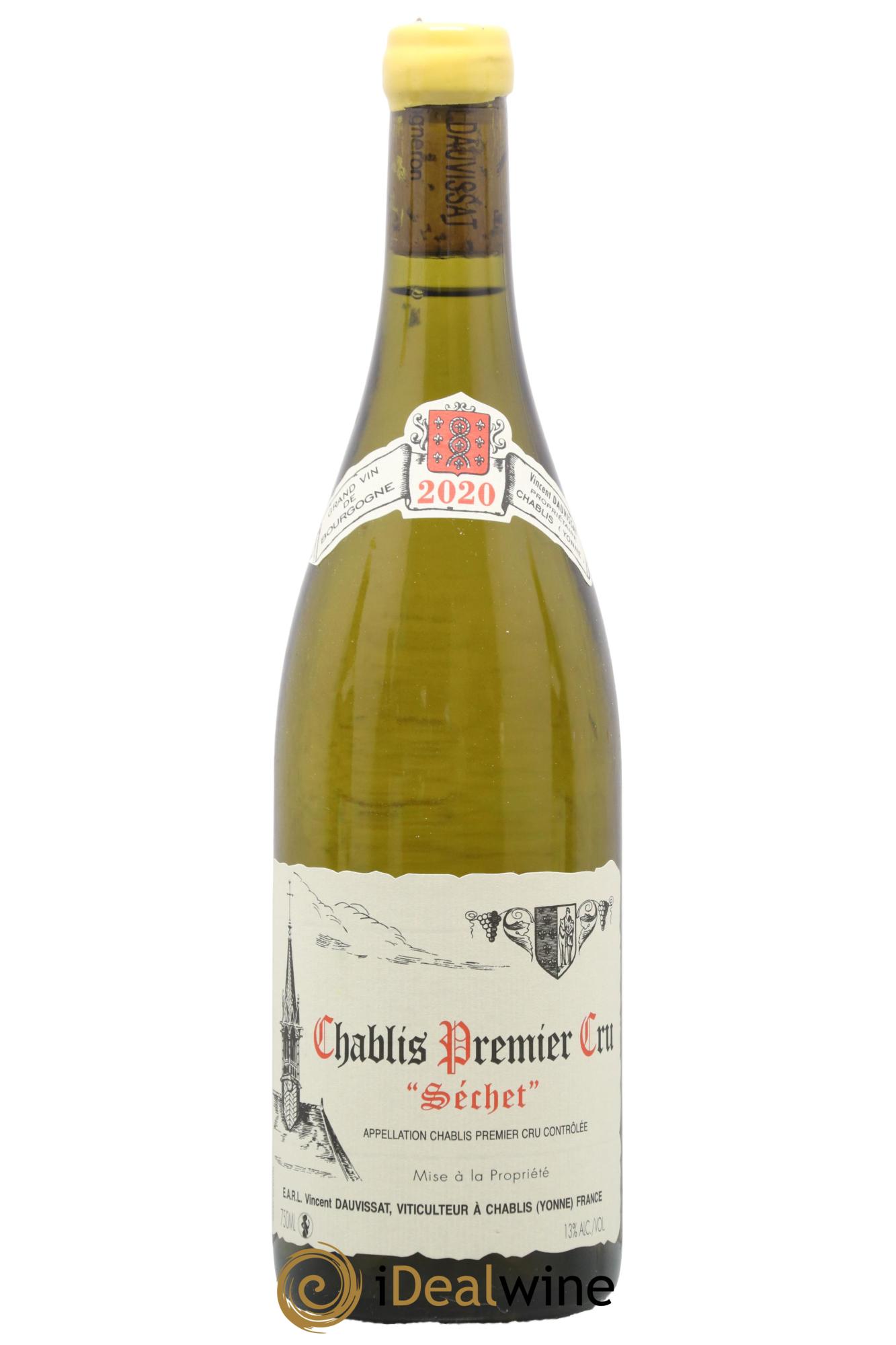 Chablis 1er Cru Séchet Vincent Dauvissat (Domaine) 2020 - Lot de 1 bouteille - 0