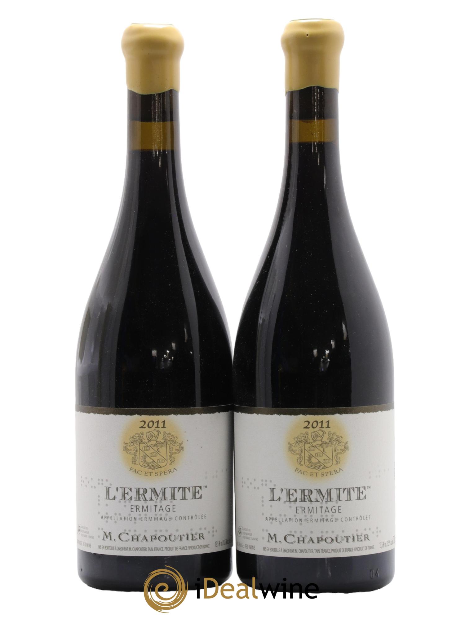 Hermitage Ermitage l'Ermite Chapoutier 2011 - Lot de 2 bouteilles - 0