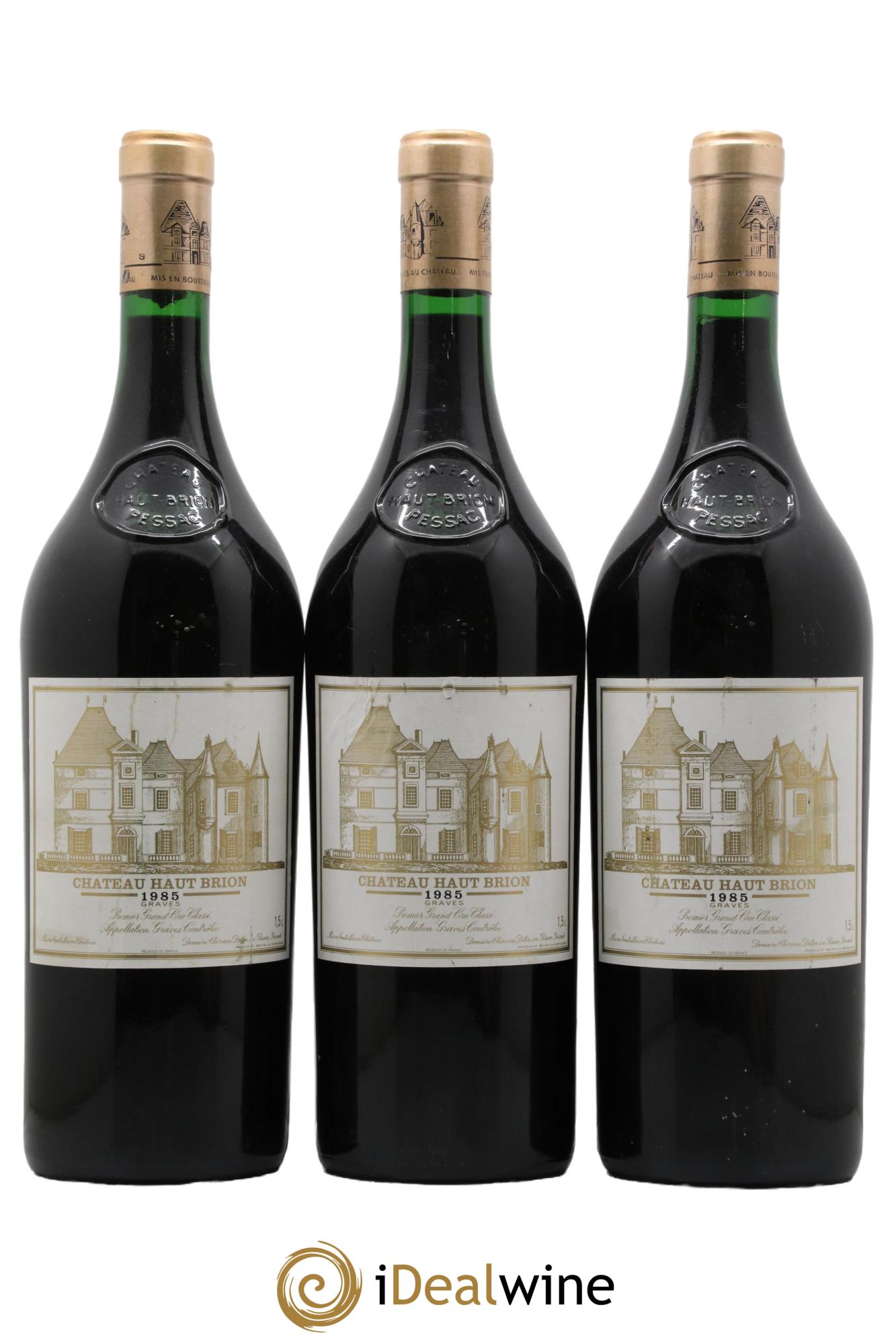 Château Haut Brion 1er Grand Cru Classé 1985 - Posten von 3 Magnum - 0