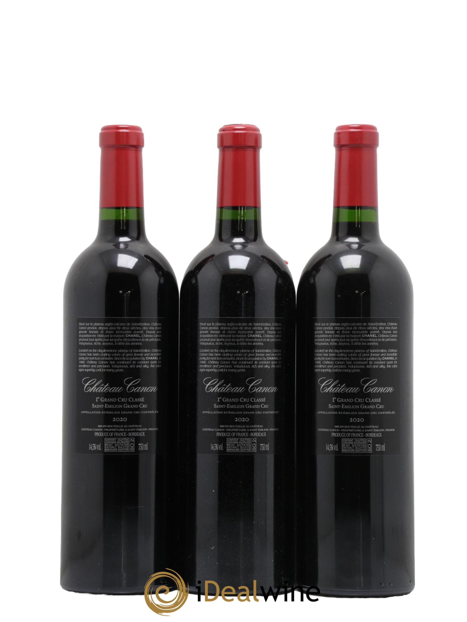 Château Canon 1er Grand Cru Classé B 2020 - Lot de 6 bouteilles - 4