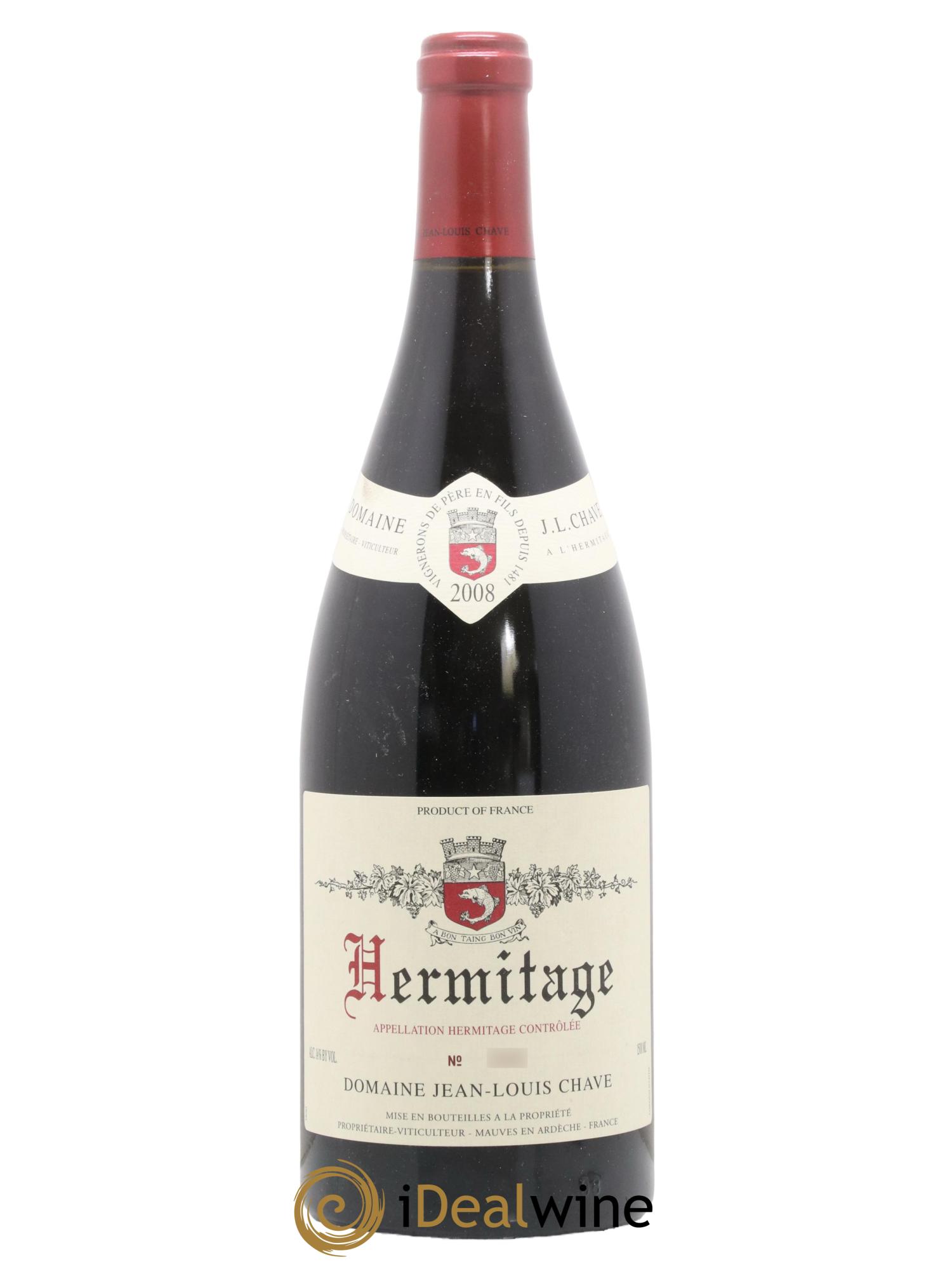 Hermitage Jean-Louis Chave 2008 - Lotto di 1 magnum - 0