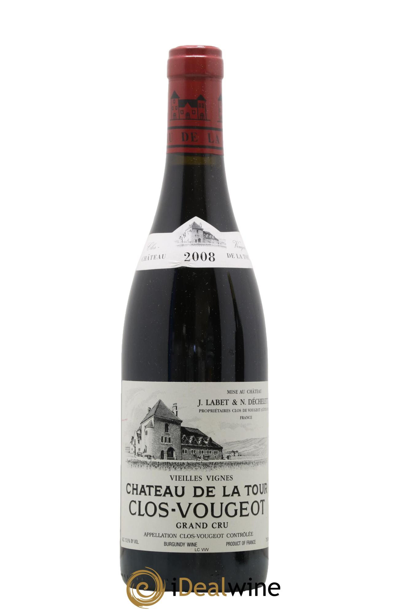 Clos de Vougeot Grand Cru Vieilles Vignes Château de La Tour 2008 - Lotto di 1 bottiglia - 0