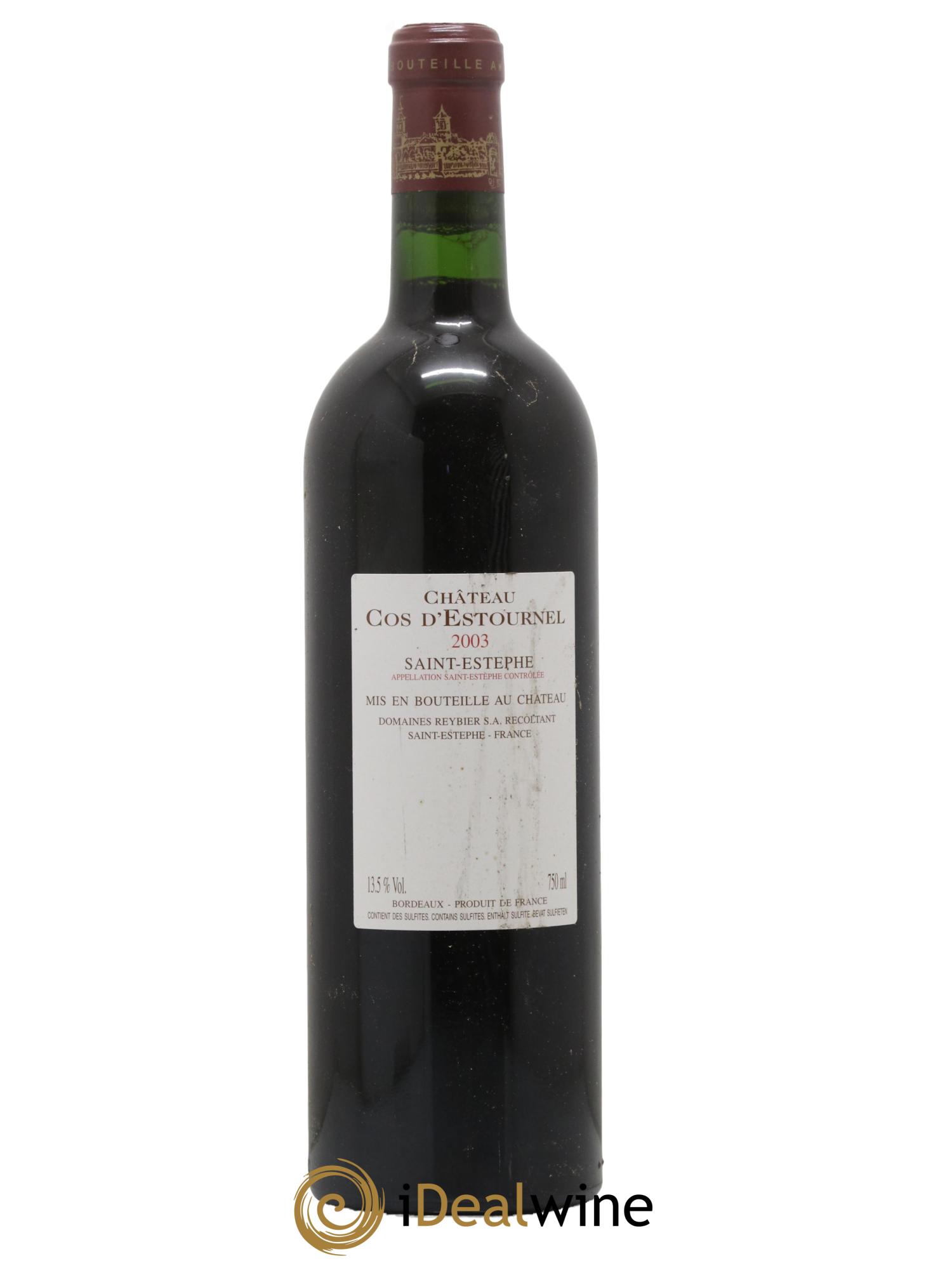 Cos d'Estournel 2ème Grand Cru Classé 2003 - Lot of 1 bottle - 1