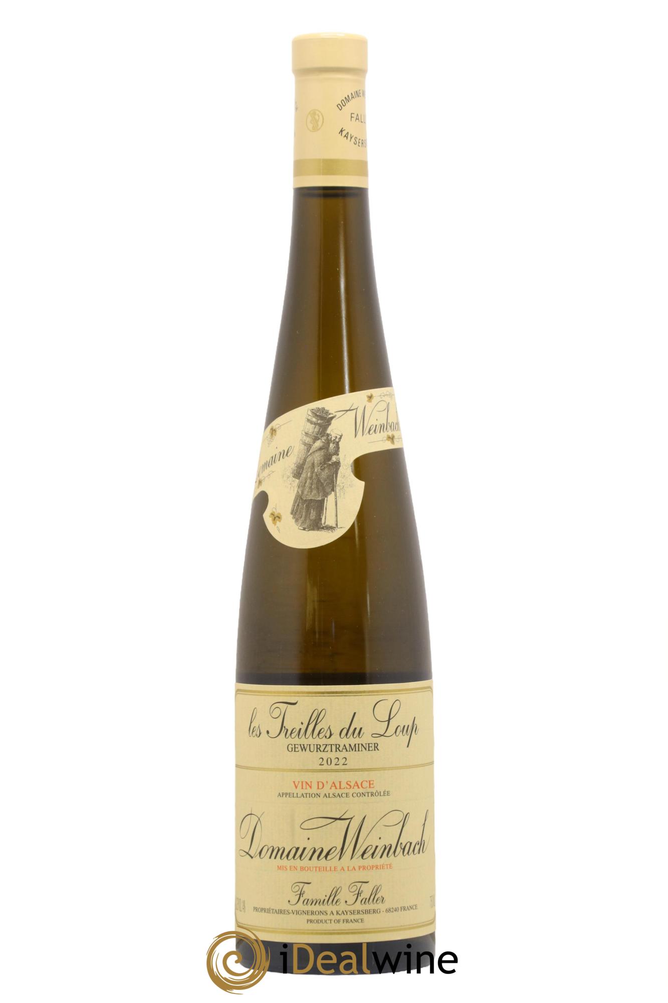 Alsace Gewurtztraminer Les Treilles du Loup Weinbach (Domaine) 2022 - Lot of 1 bottle - 0