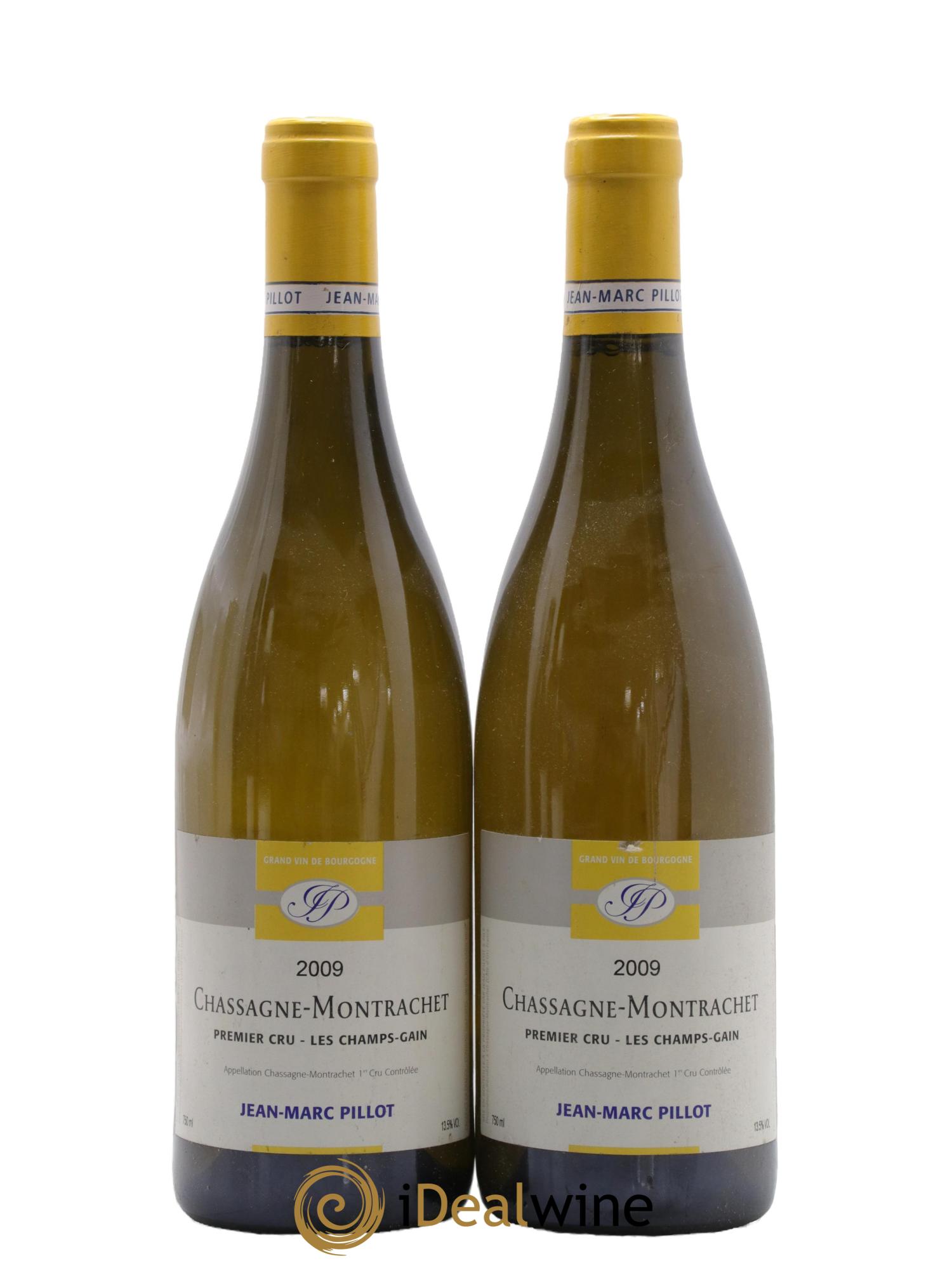 Chassagne-Montrachet 1er Cru Les Champs Gains Domaine Jean-Marc Pillot 2009 - Lot de 2 bouteilles - 0