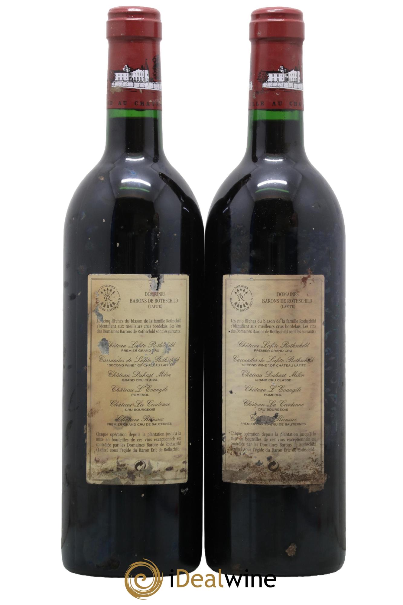 Château Lafite Rothschild 1er Grand Cru Classé 1991 - Lot of 2 bottles - 1