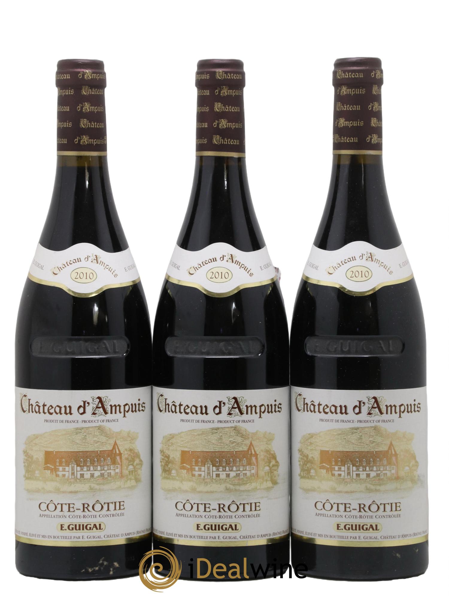 Côte-Rôtie Château d'Ampuis Guigal 2010 - Lotto di 3 bottiglie - 0