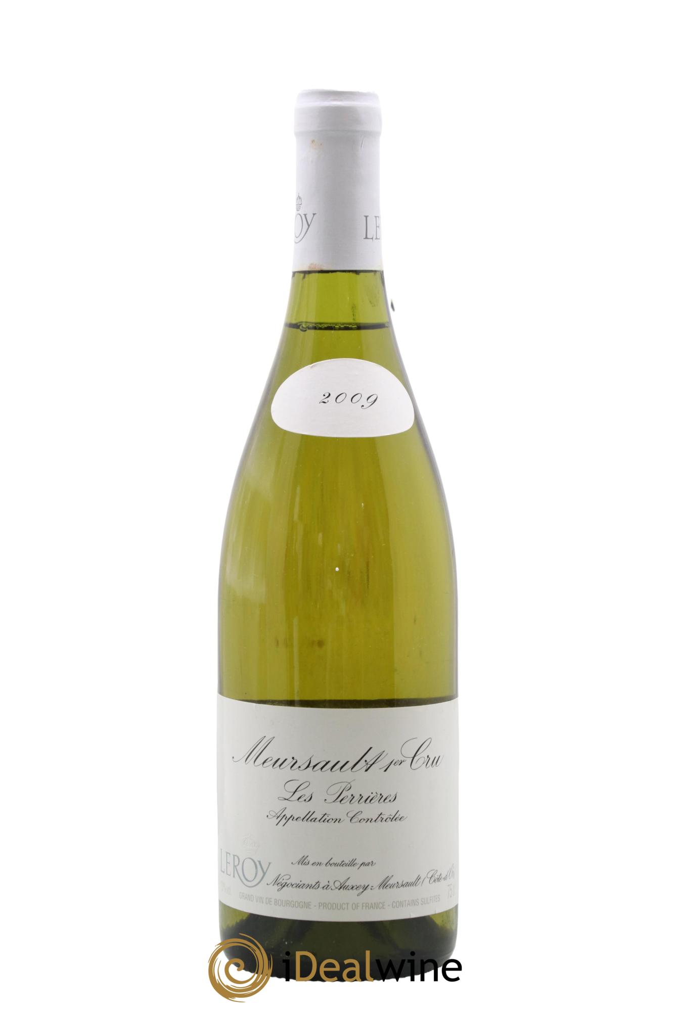 Meursault 1er Cru Perrières Leroy SA 2009 - Lot de 1 bouteille - 0