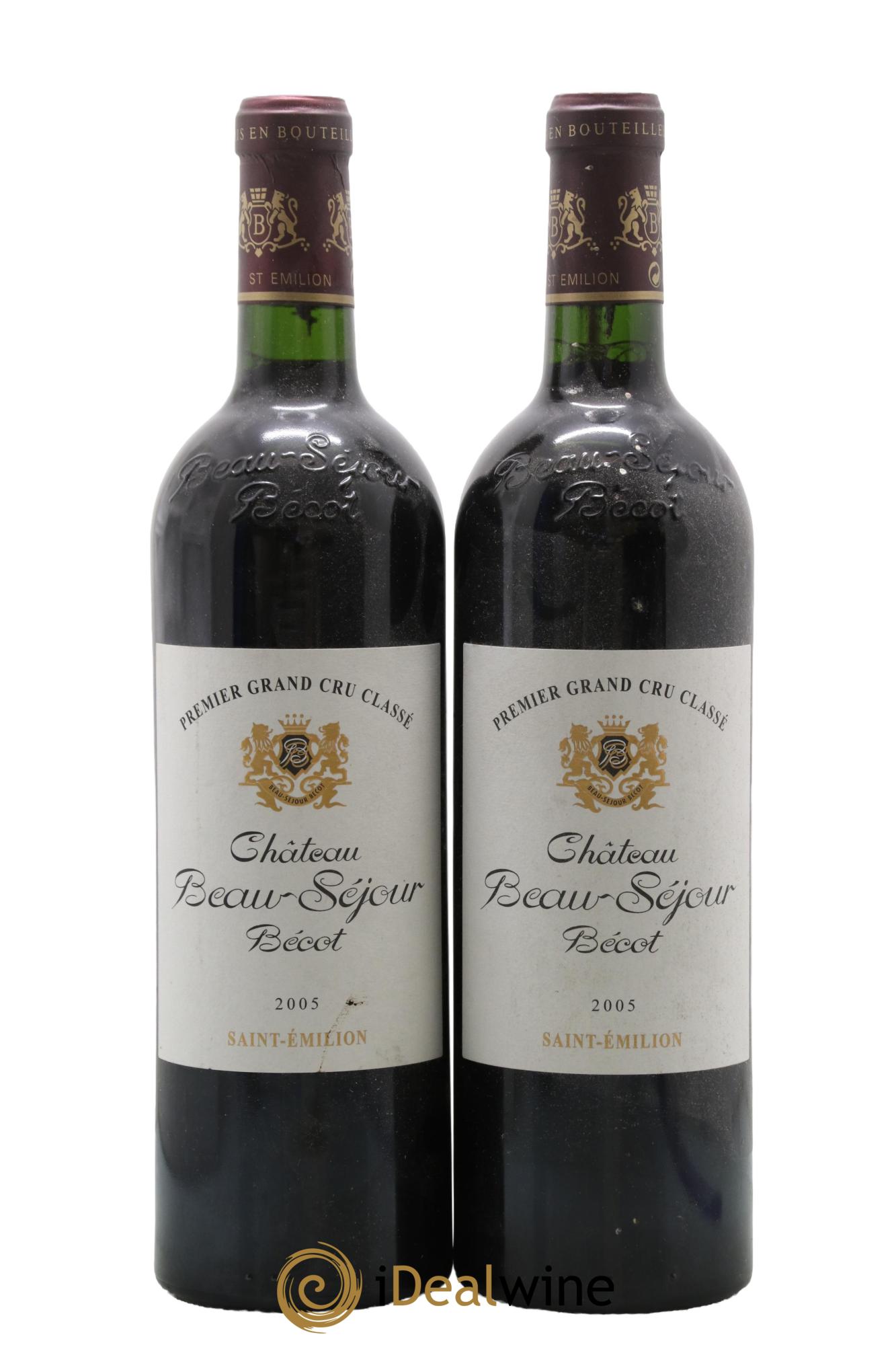 Château Beau-Séjour Bécot 1er Grand Cru Classé B 2005 - Posten von 2 Flaschen - 0