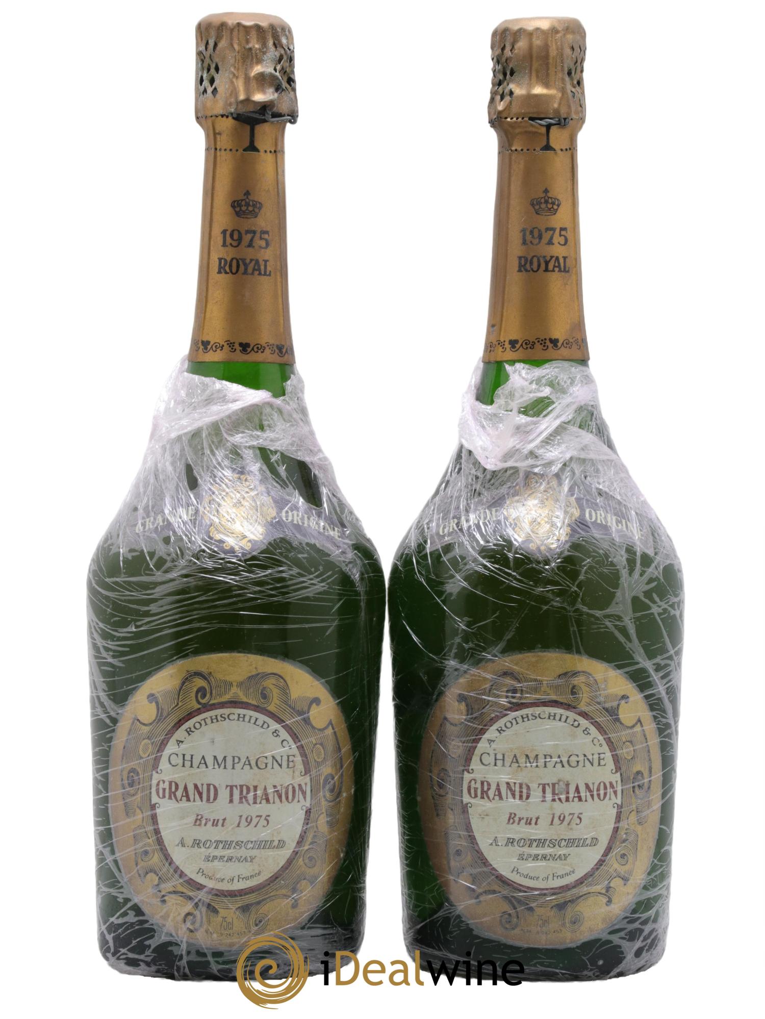 Champagne Grand Trianon Alfred Rothschild 1975 - Lotto di 2 bottiglie - 0