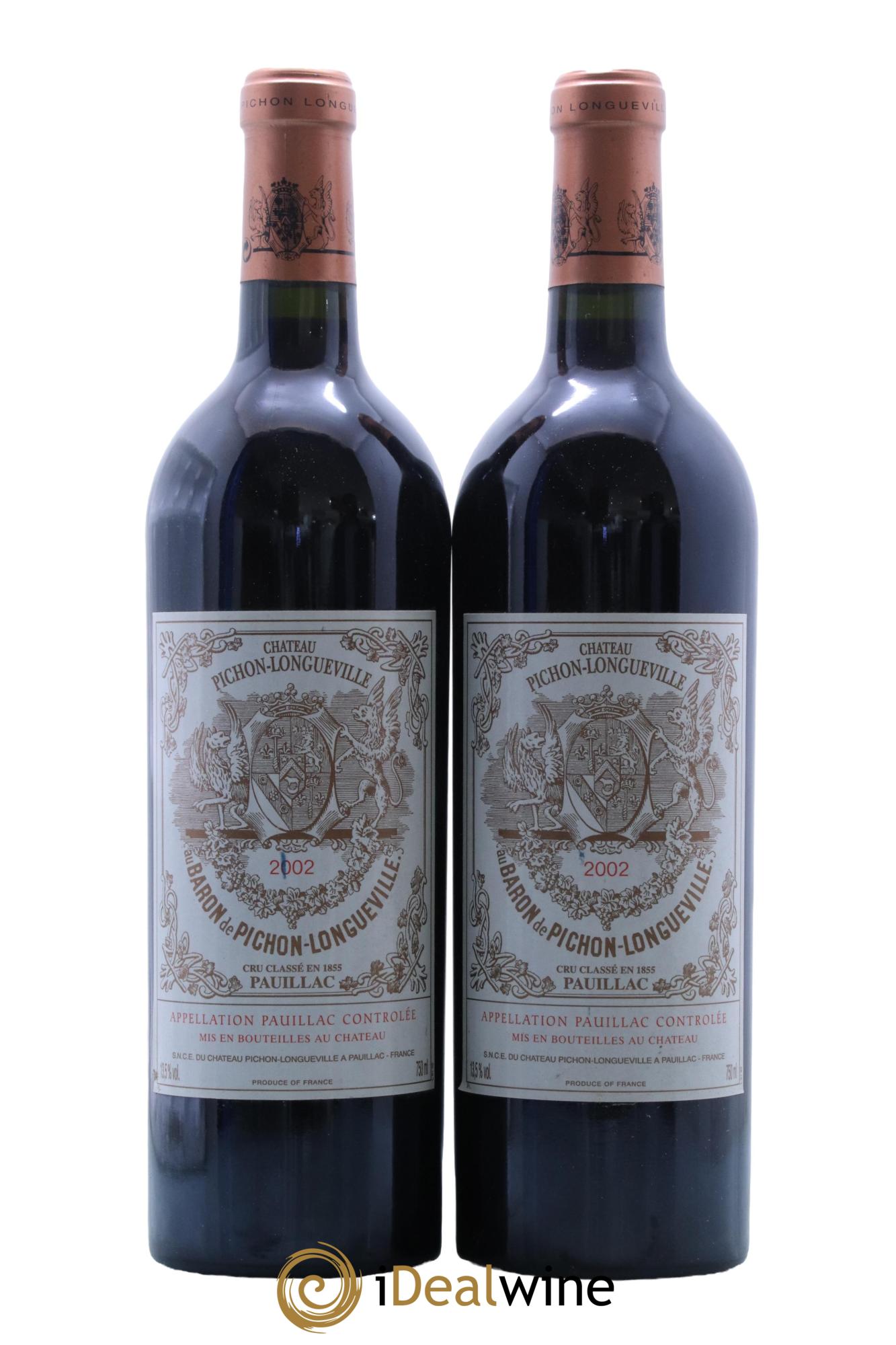 Pichon Longueville Baron 2ème Grand Cru Classé  2002 - Posten von 2 Flaschen - 0