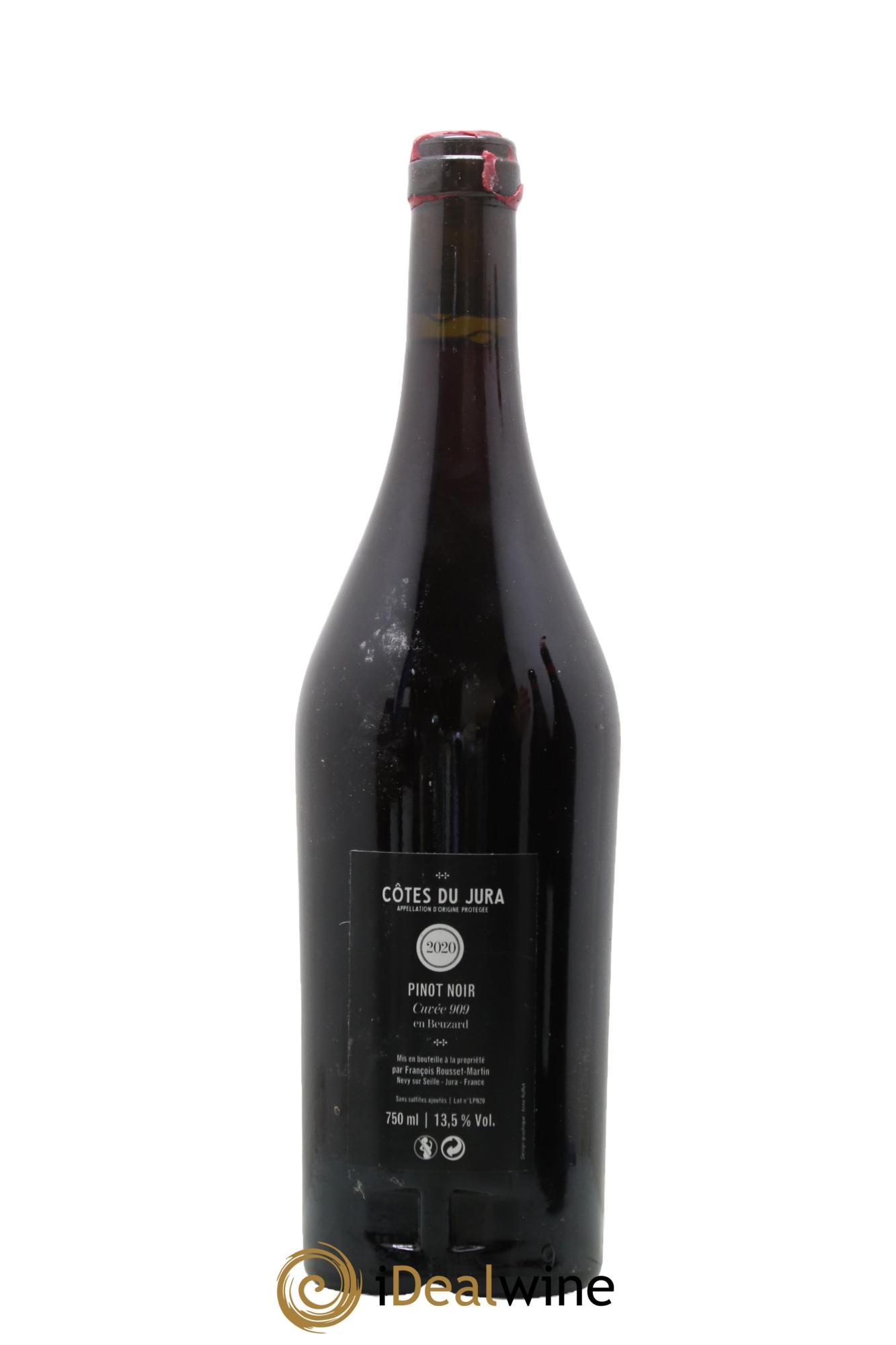 Côtes du Jura 909 François Rousset Martin 2020 - Posten von 1 Flasche - 1