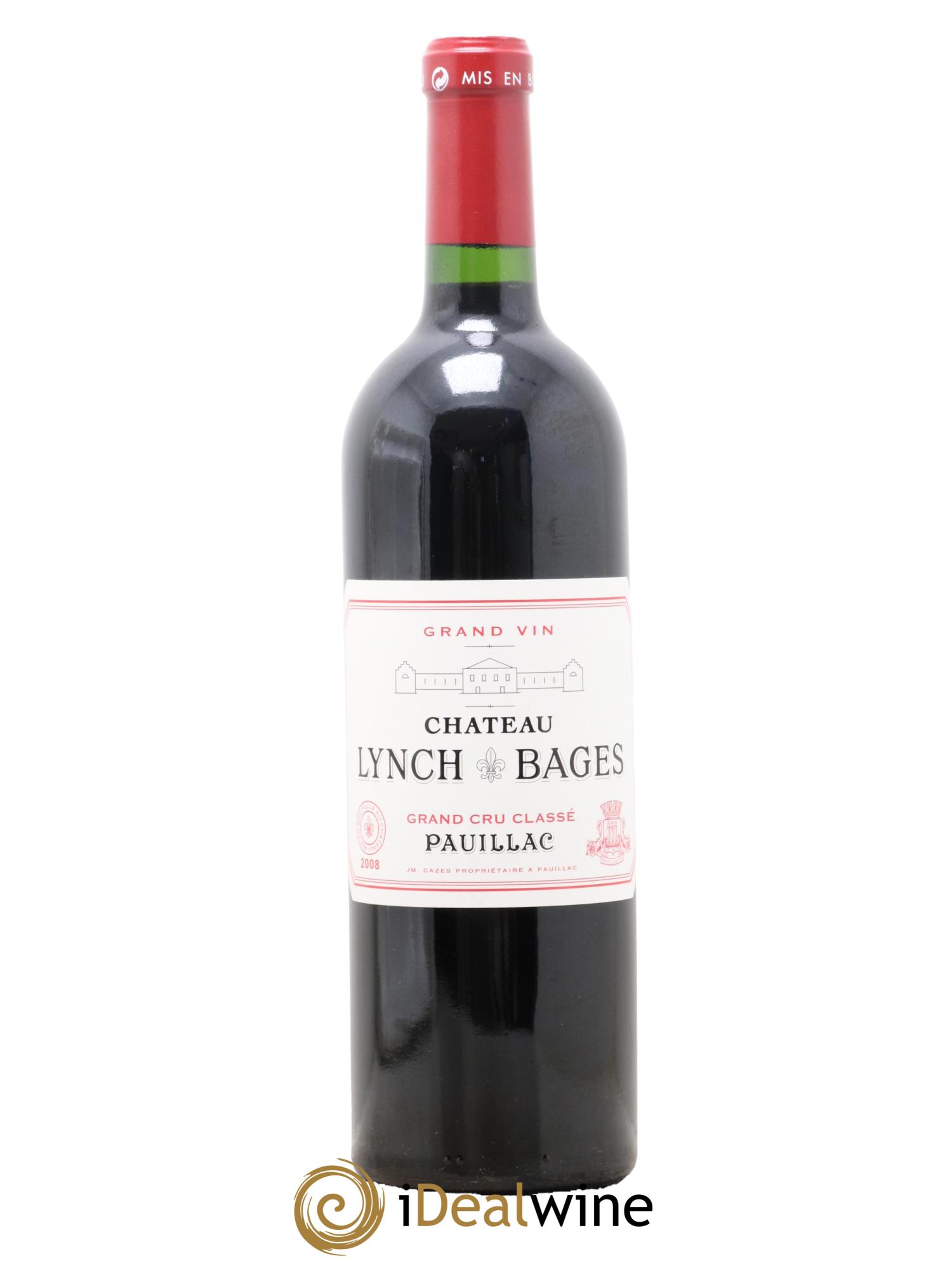 Château Lynch Bages 5ème Grand Cru Classé 2008 - Posten von 1 Flasche - 0