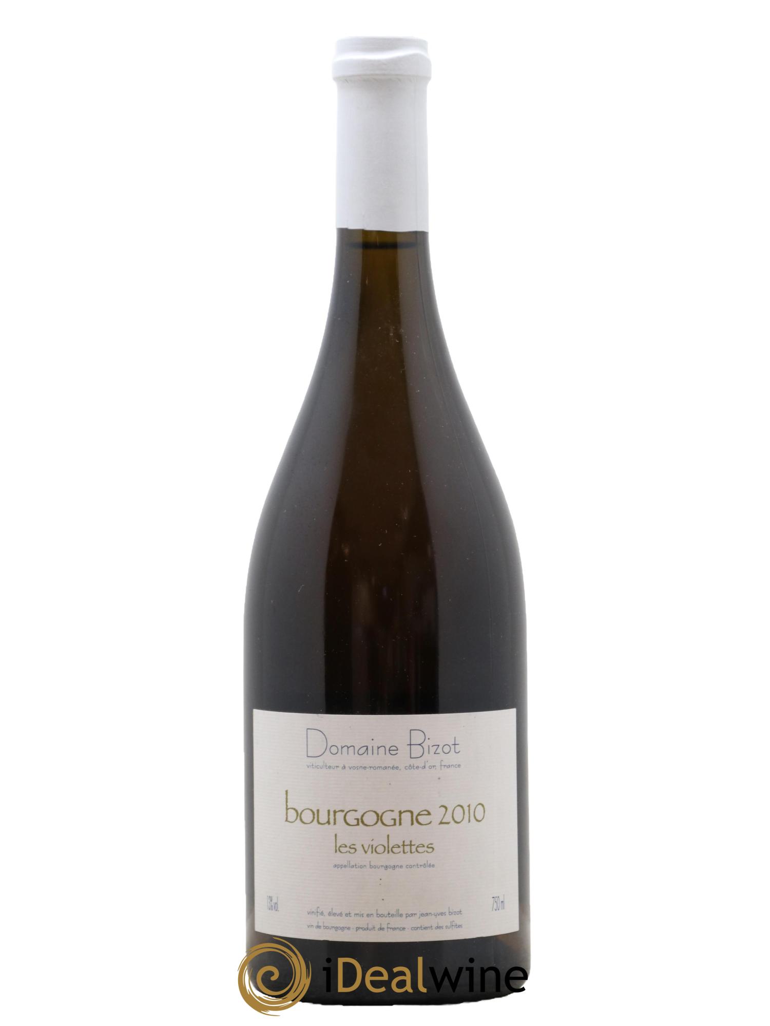 Bourgogne Les Violettes Bizot (Domaine) 2010 - Lot de 1 bouteille - 0