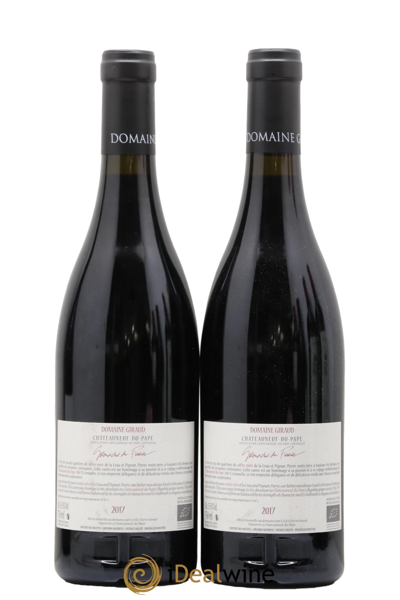 Châteauneuf-du-Pape Les Grenaches De Pierre Giraud (Domaine) 2017 - Posten von 2 Flaschen - 1