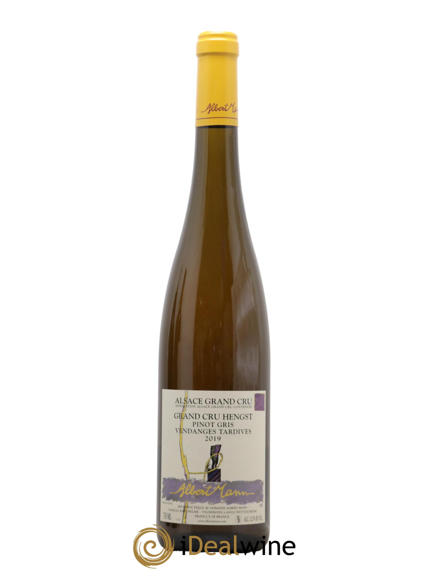 Alsace Pinot Gris Grand Cru Hengst Vendanges Tardives Domaine Albert Mann 2019 - Posten von 1 Flasche - 0