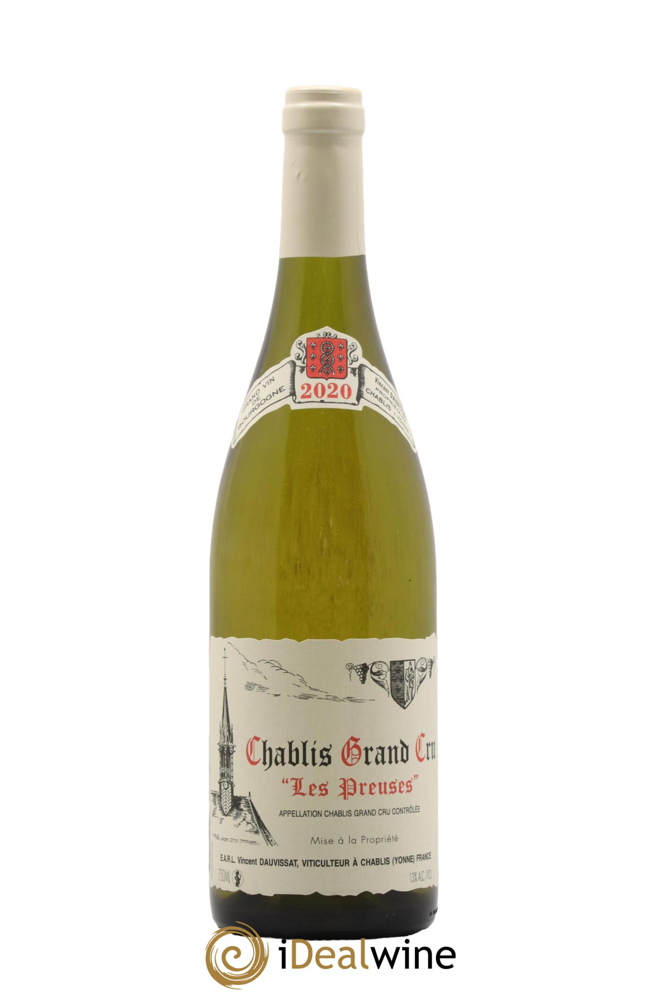 Chablis Grand Cru Les Preuses Vincent Dauvissat (Domaine)  2020 - Lot of 1 bottle - 0