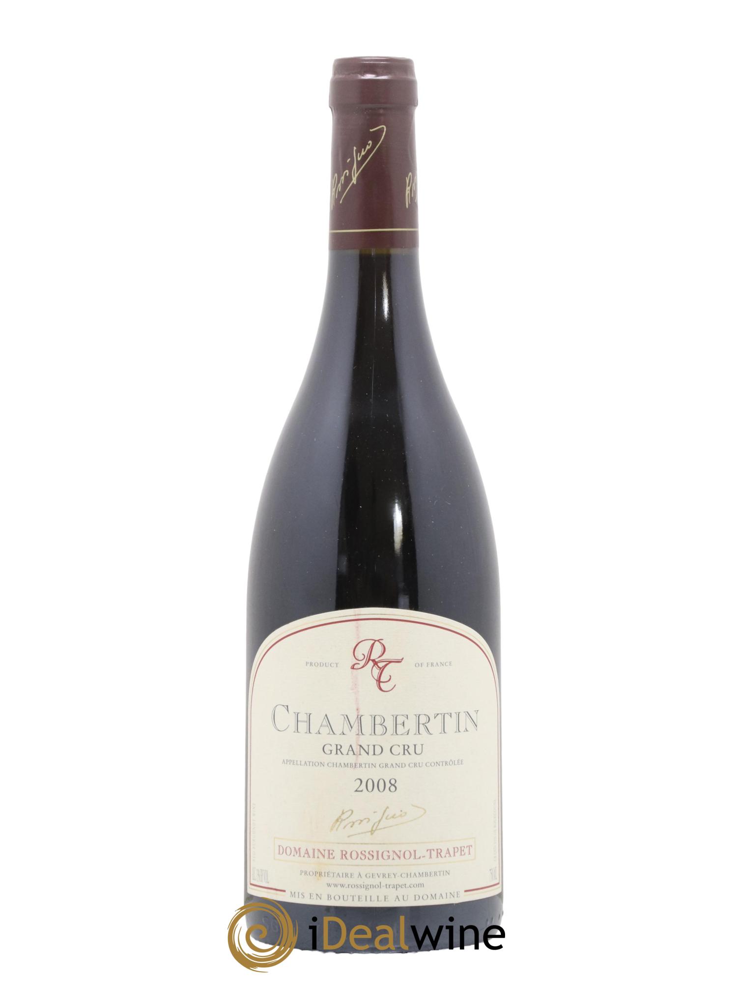 Chambertin Grand Cru Rossignol-Trapet (Domaine) 2008 - Posten von 1 Flasche - 0