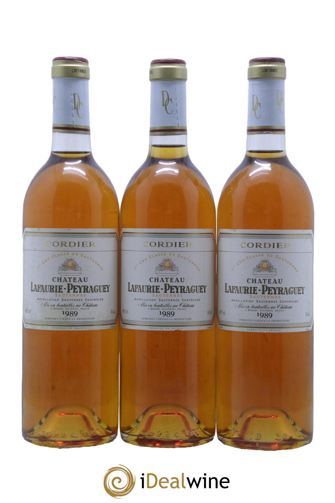 Château Lafaurie-Peyraguey 1er Grand Cru Classé  1989 - Lotto di 6 bottiglie - 2