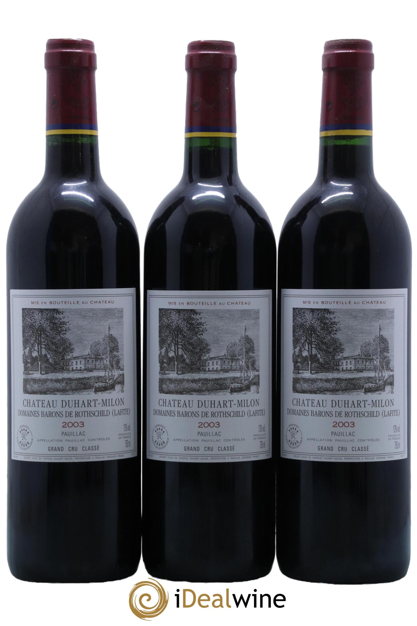 Château Duhart-Milon 4ème Grand Cru Classé  2003 - Posten von 12 Flaschen - 4