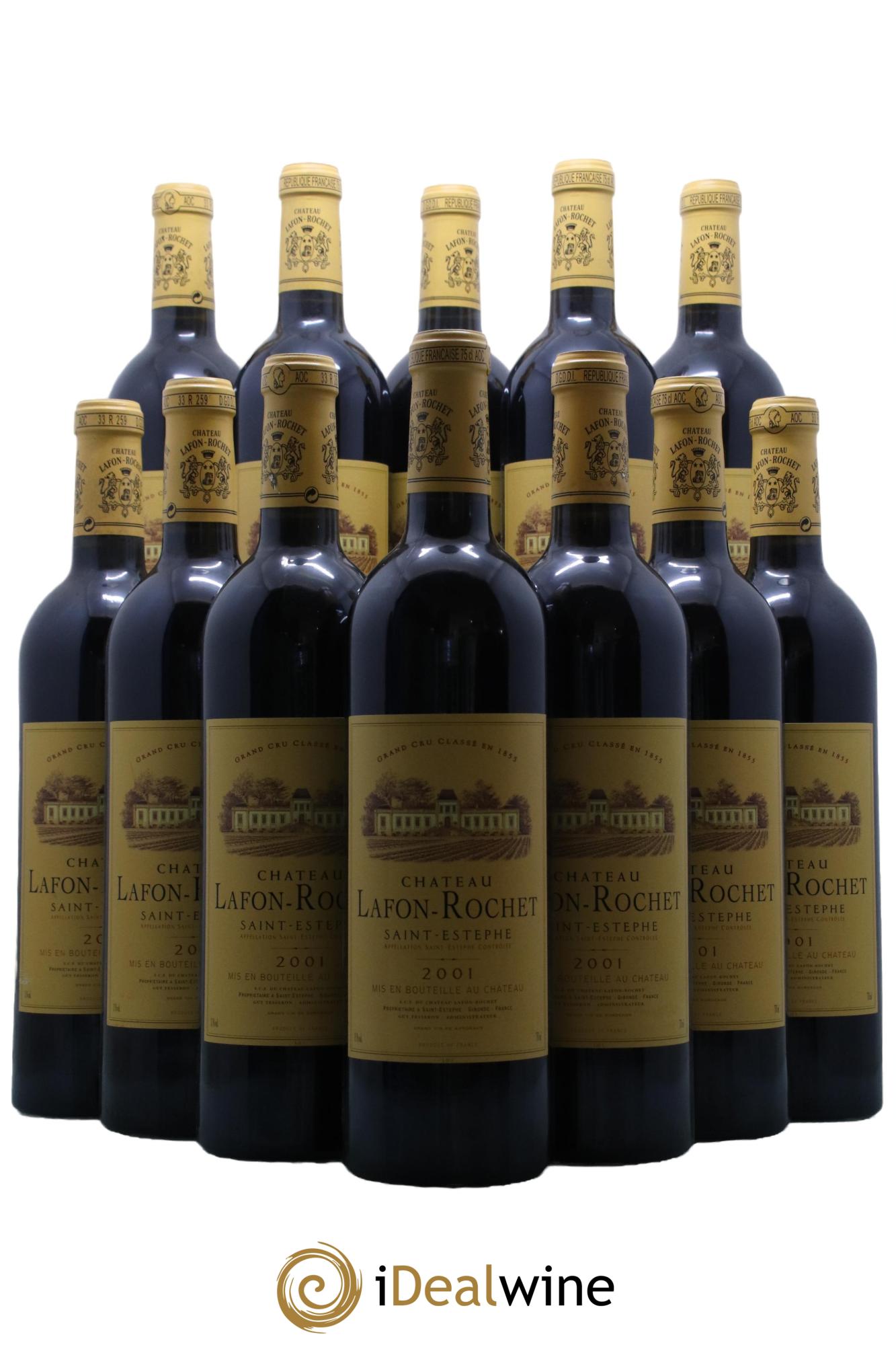 Château Lafon Rochet 4ème Grand Cru Classé  2001 - Lot de 12 bouteilles - 0