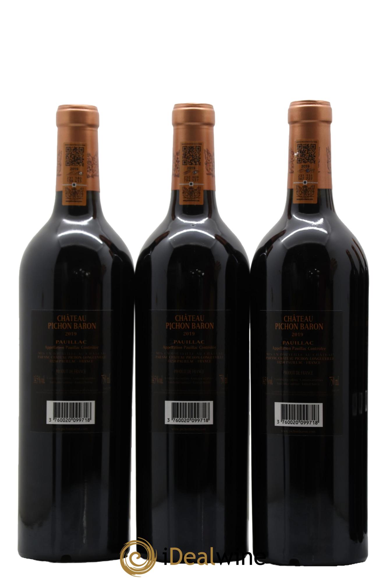 Pichon Longueville Baron 2ème Grand Cru Classé 2019 - Lot de 6 bouteilles - 4