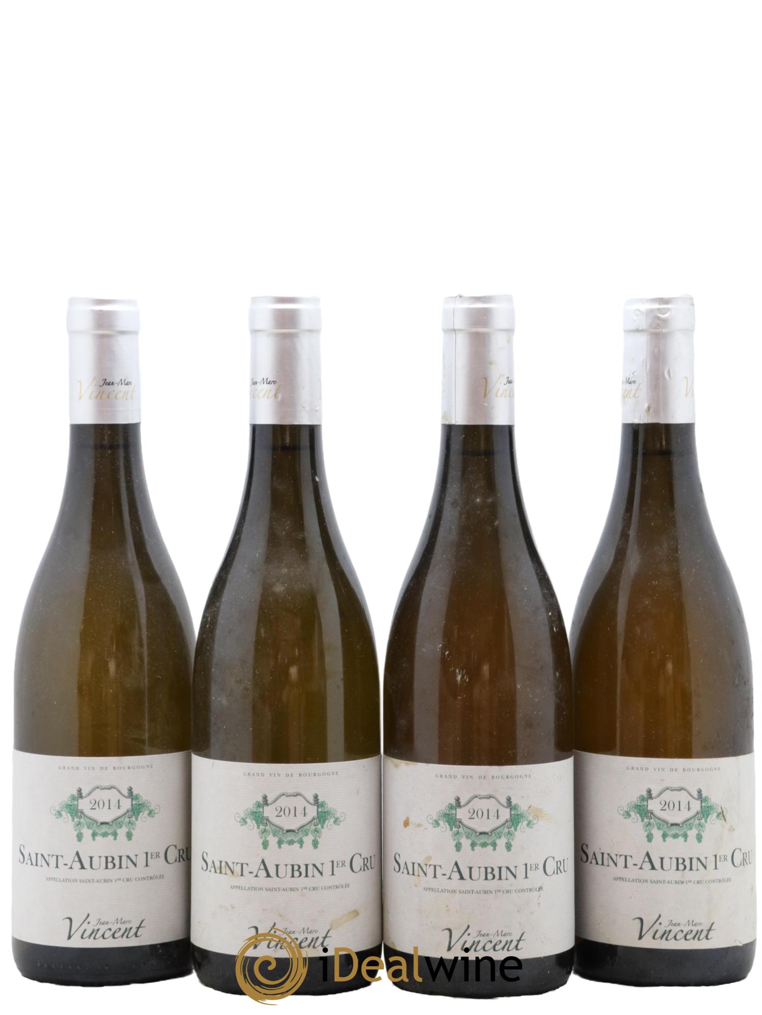 Saint-Aubin 1er Cru Jean Marc Viincent 2014 - Lot de 4 bouteilles - 0