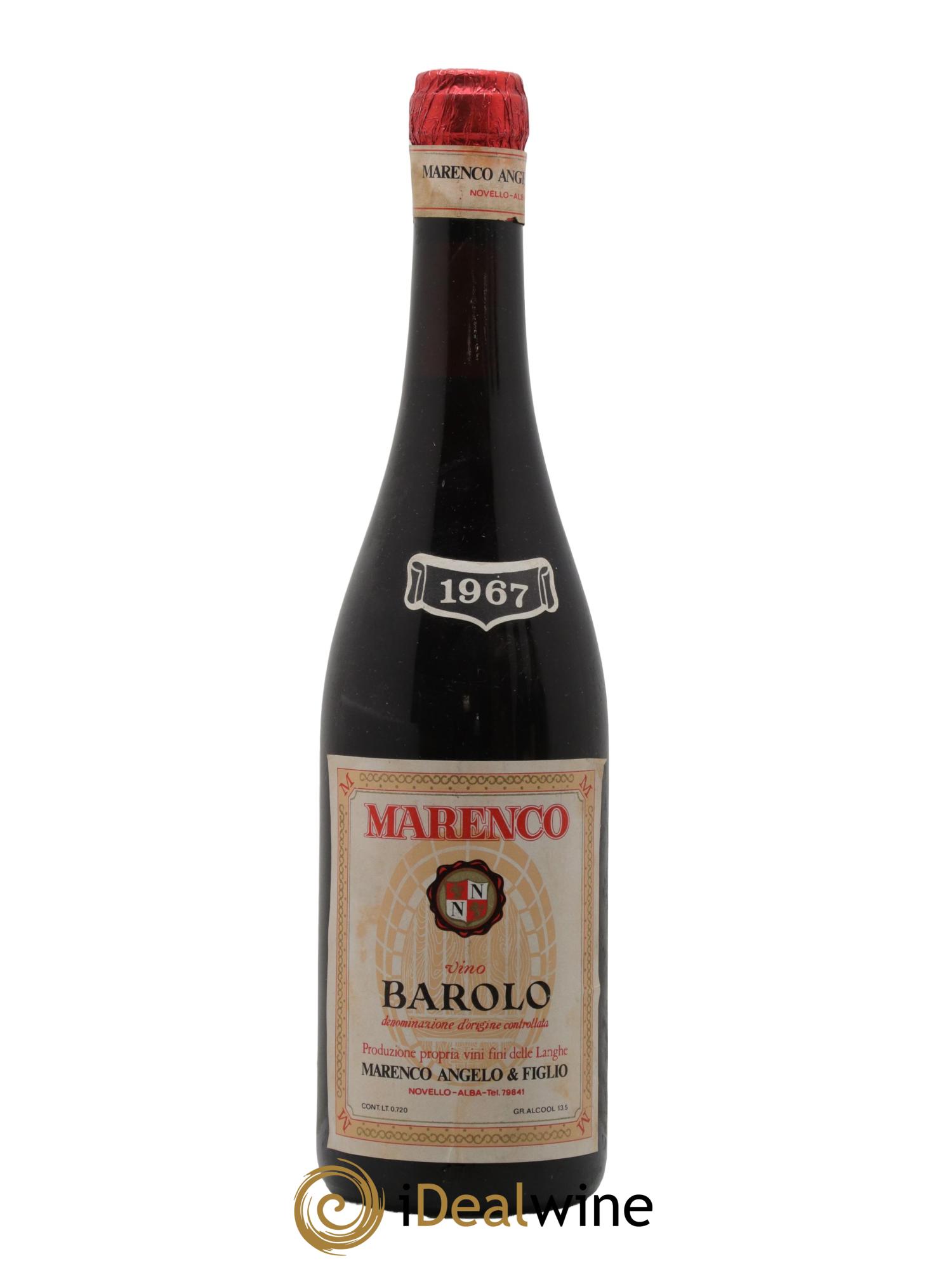 Barolo DOCG Marenco 1967 - Lot de 1 bouteille - 0