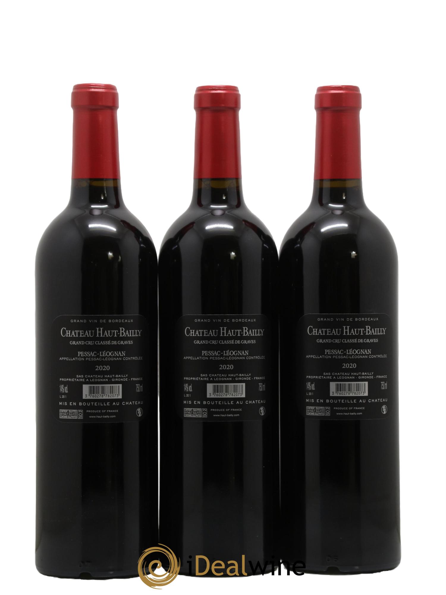 Château Haut-Bailly Cru Classé de Graves 2020 - Lot de 6 bouteilles - 4