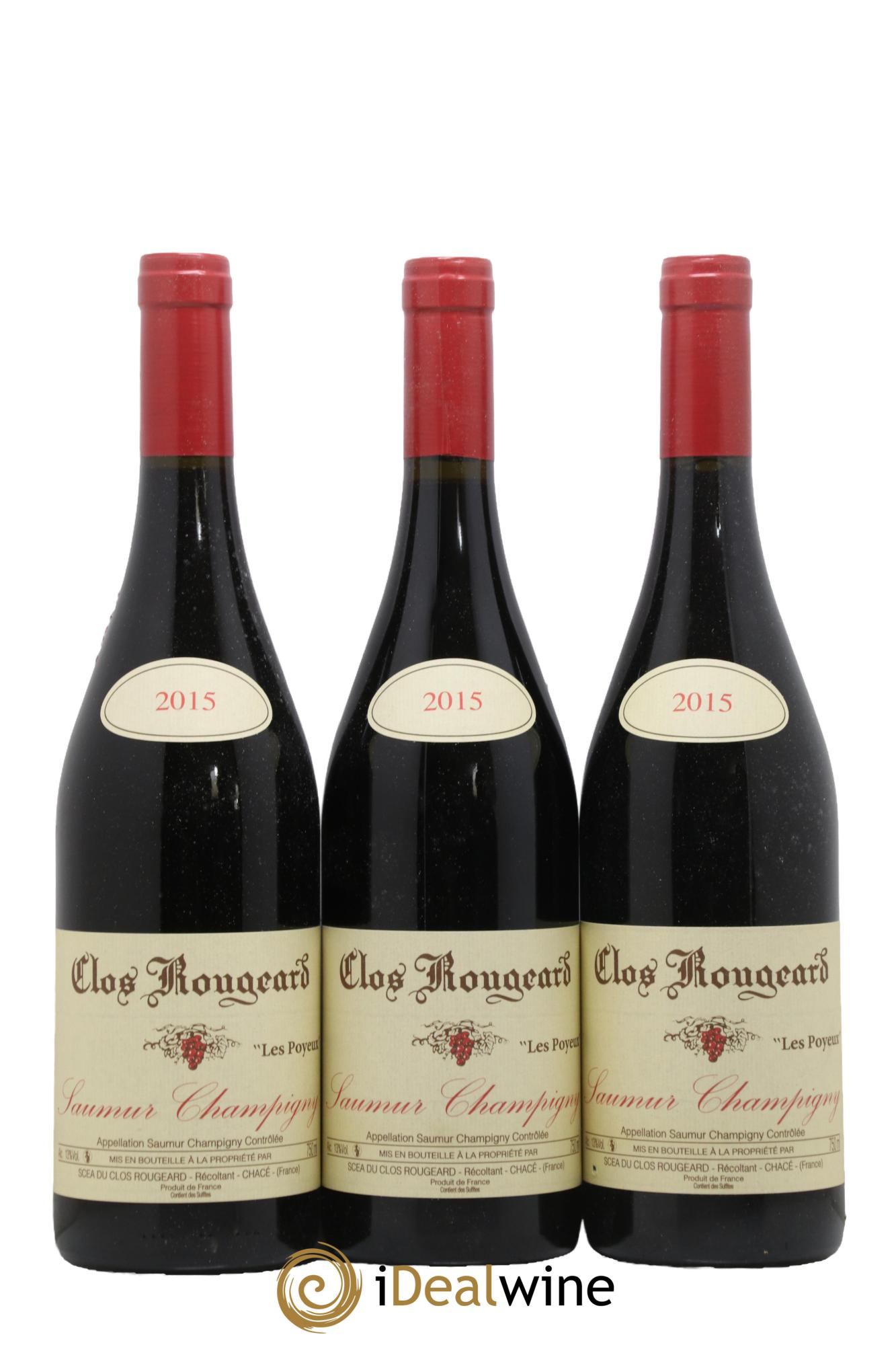 Saumur-Champigny Les Poyeux Clos Rougeard 2015 - Lot of 3 bottles - 0